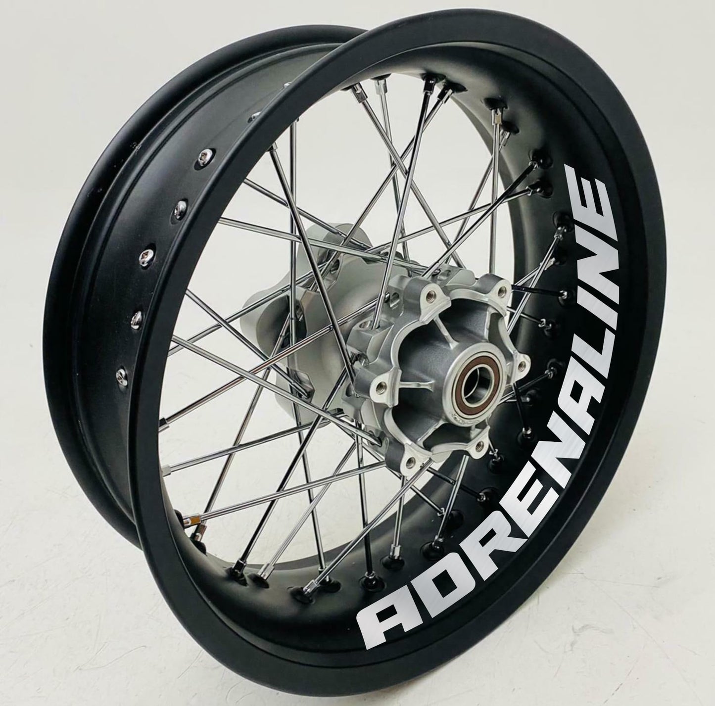 DualColorStampe Adesivi interno cerchi moto 17 POLLICI decal stickers cerchioni gomme strisce moto ADRENALINE COD.D0107