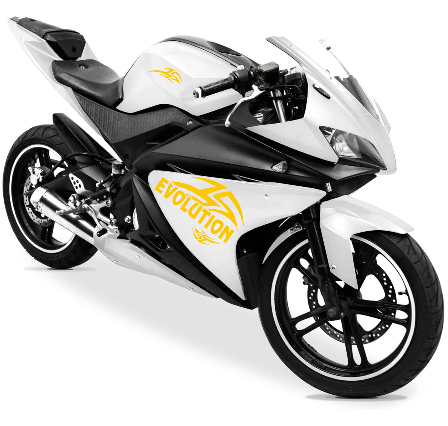 DualColorStampe Adesivi Compatibili con Yamaha YZF-R125 R125 (DX-SX) Carena moto decal stickers Design sport Tribale M0130