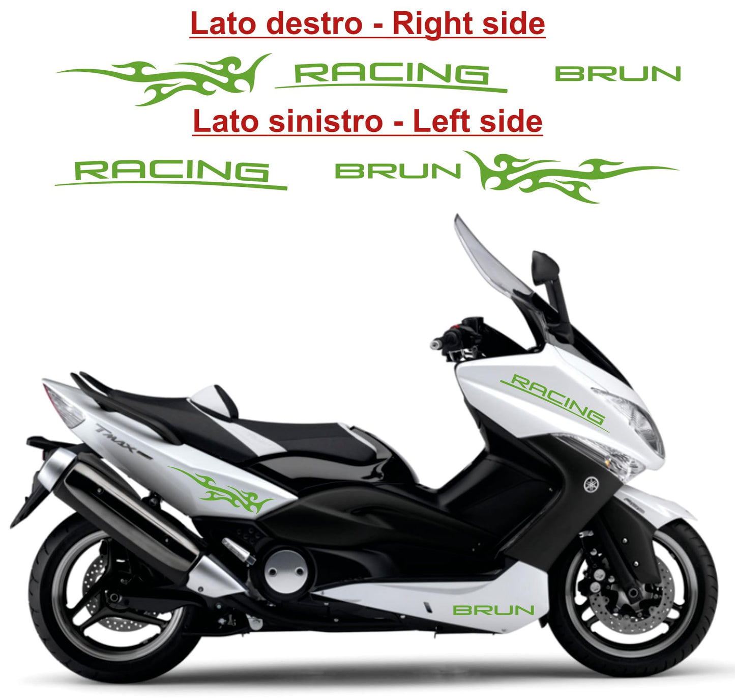 set adesivi decal vinile