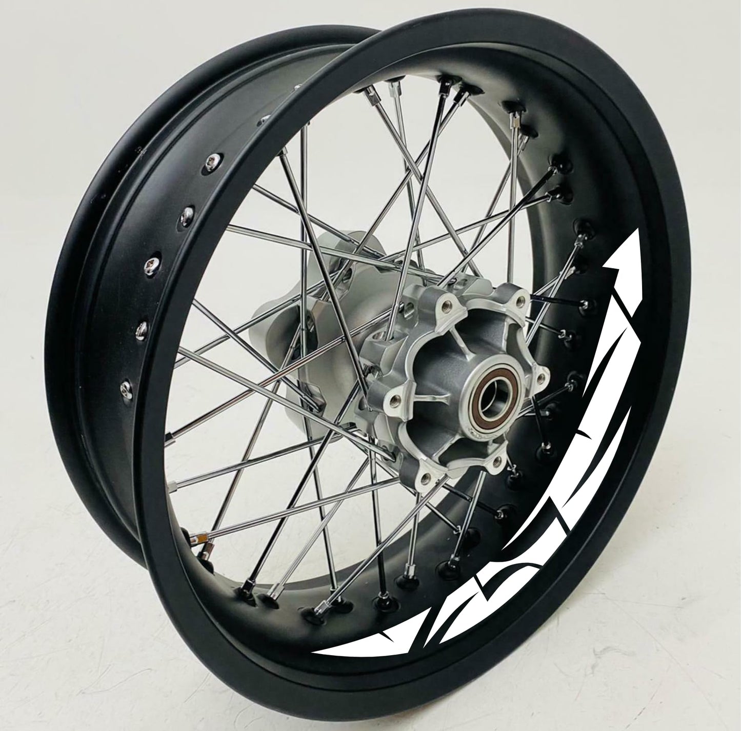DualColorStampe Adesivi interno cerchi moto 17 POLLICI decal stickers cerchioni gomme strisce moto COD. D0035
