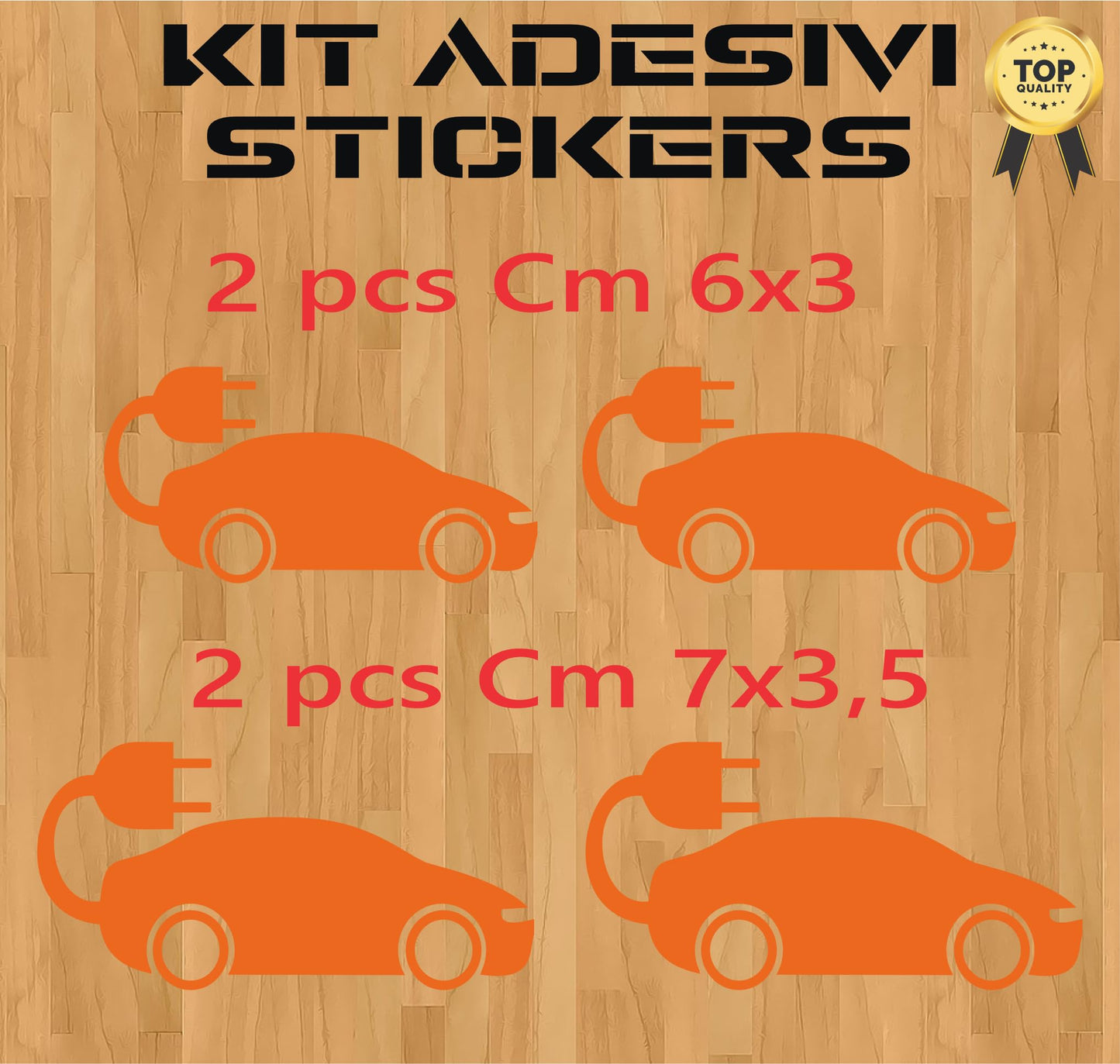 DualColorStampe Adesivi in vinile wall stickers tuning auto elettrica LOGO AUTO ELETTRICA accessori auto stickers COD.0422