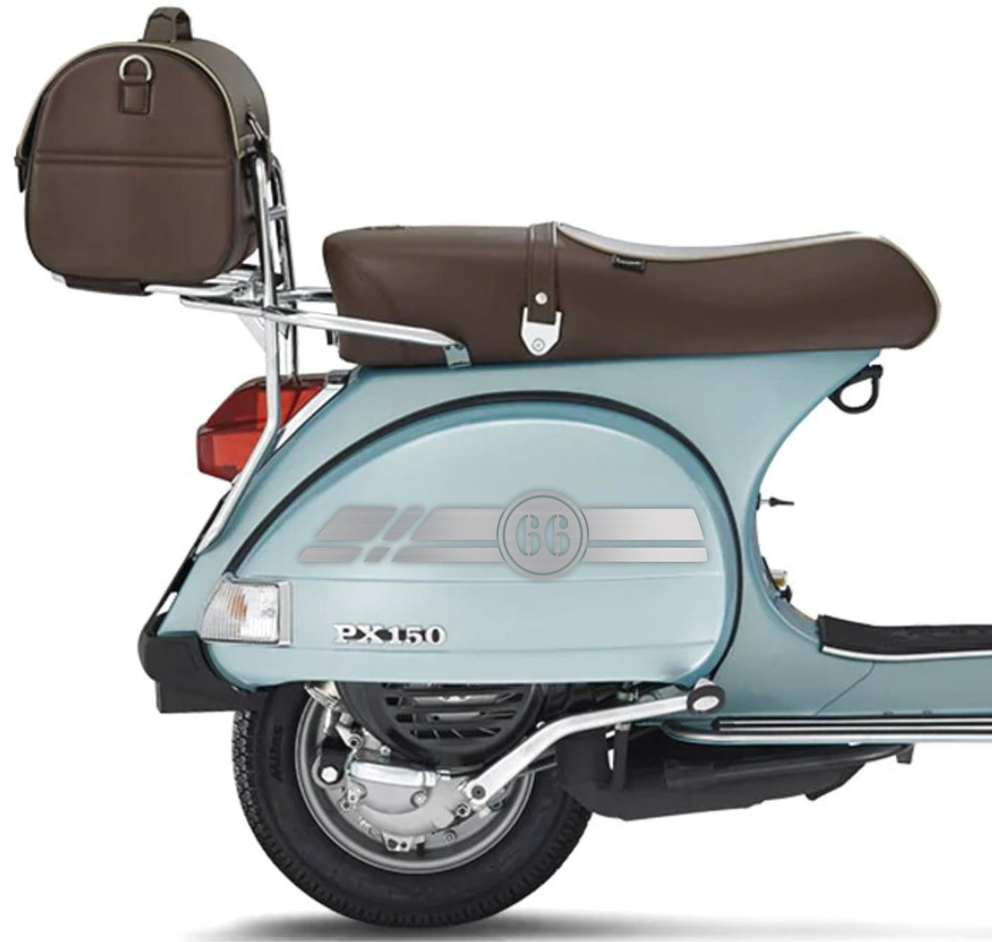 DualColorStampe Adesivi compatibili con Piaggio Vespa 150 PX SE 70° kit adesivi completo - Colore a scelta M0347