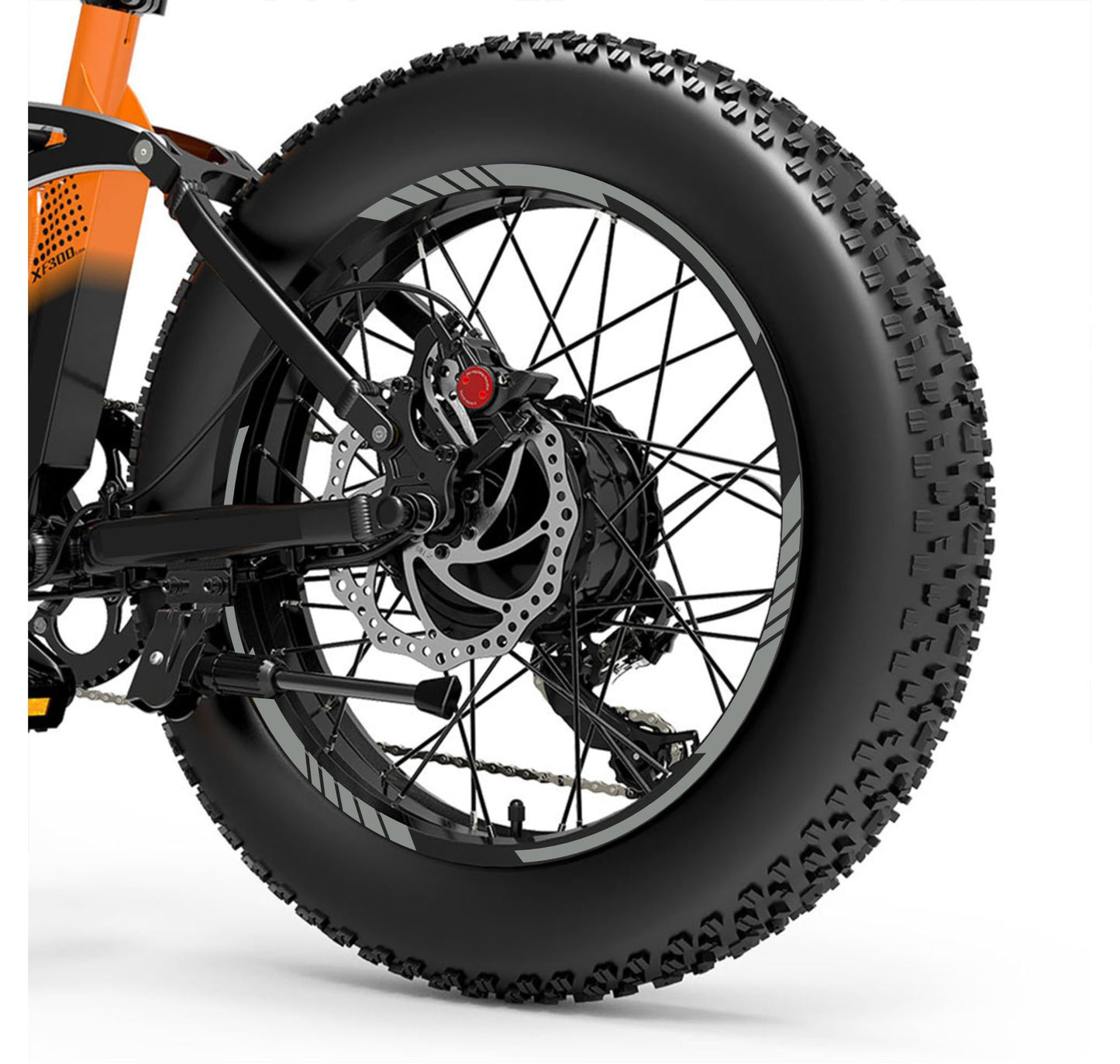 DualColorStampe Adesivi Cerchi Bici FAT BIKE 20'' - Stickers per Ruote Fat Bike MTB, Accessori Bici COD. B0206
