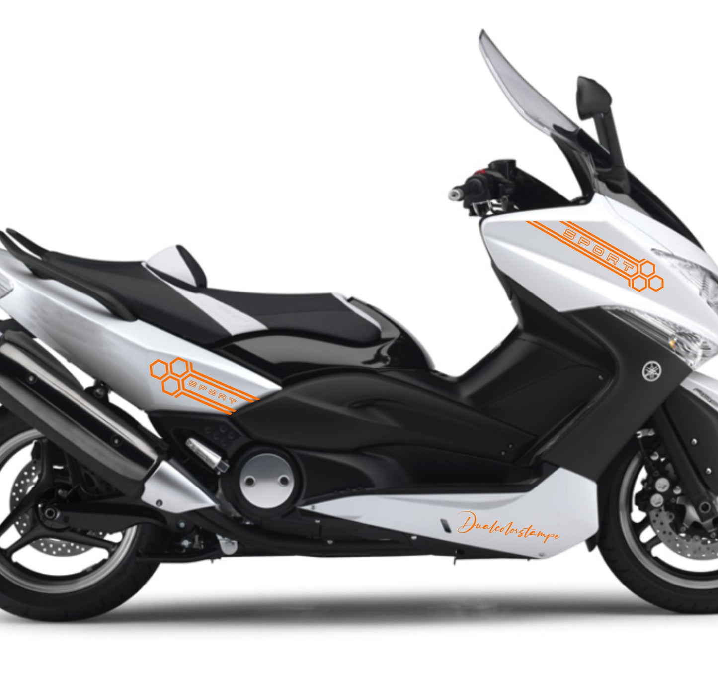 DualColorStampe Adesivi Compatibili con Yamaha Tmax 500 2008-2009 T-MAX Adesivi per carena sticker per moto M0368