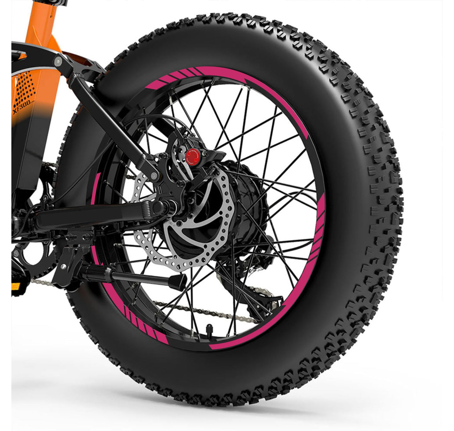 DualColorStampe Adesivi Cerchi Bici FAT BIKE 20'' - Stickers per Ruote Fat Bike MTB, Accessori Bici COD. B0206