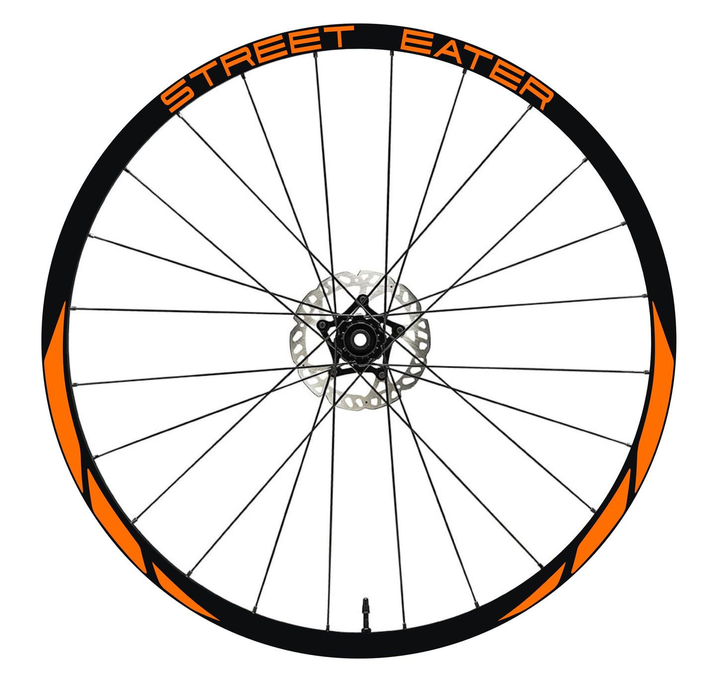 DualColorStampe® Adesivi Cerchi Bici MTB 26'' 27,5'' 28-29'' Pollici | Stickers Ruota Mountain Bike Colorati, Autoadesivi Impermeabili | Cod. B0204