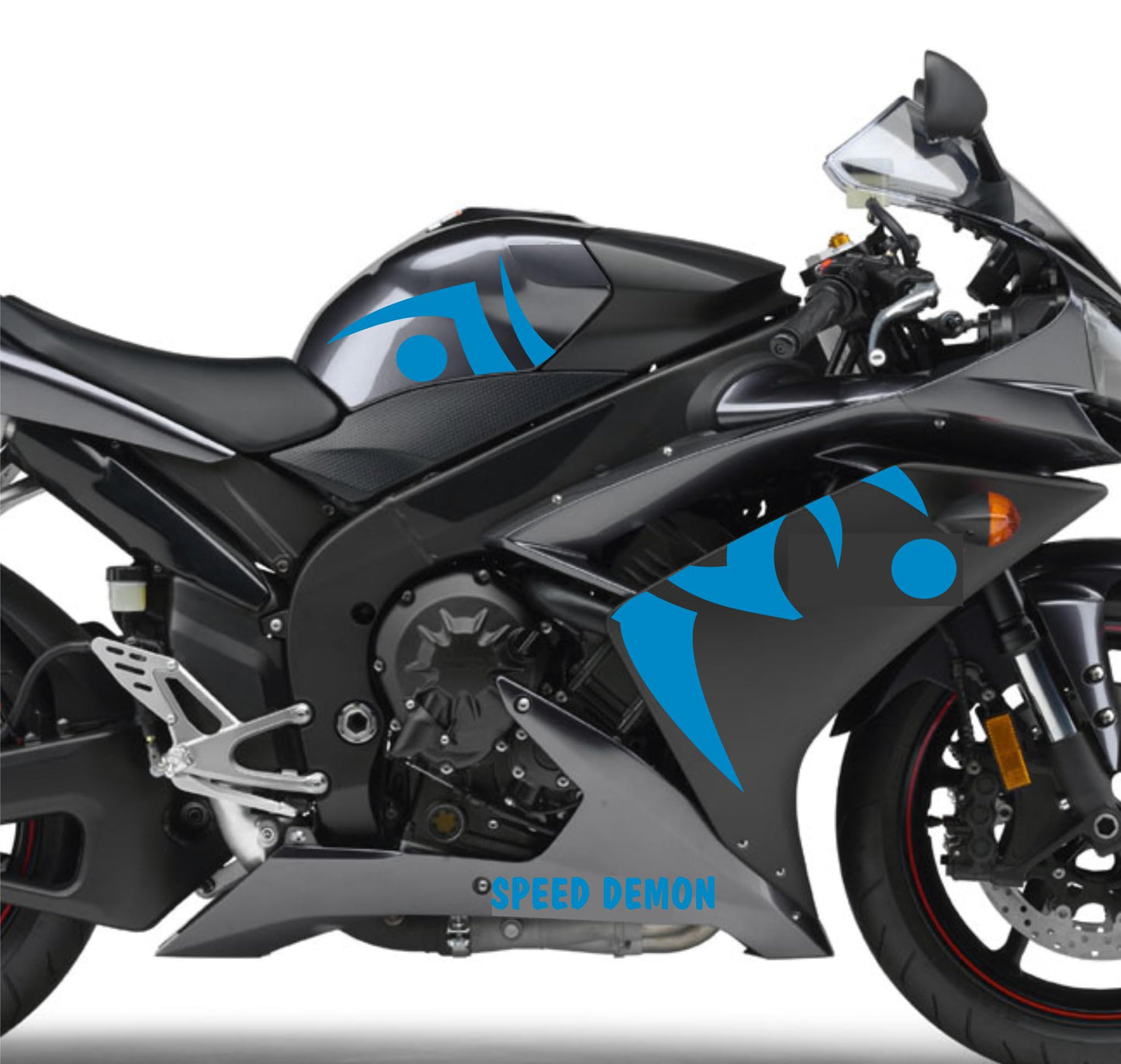 DualColorStampe Adesivi compatibili con Yamaha R1 YZF (2009-2011) grafica carena moto Adesivo per Moto Impermeabile Stickers decal vinile M0325