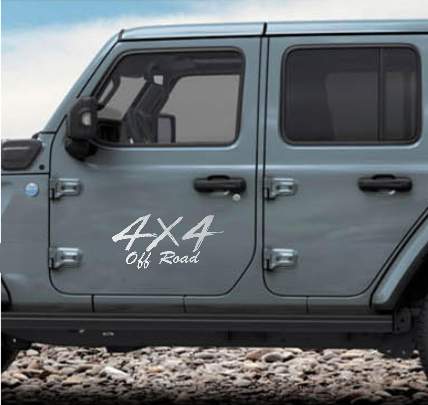 DualColorStampe® Adesivi 4x4 off road per Pickup e Auto - Resistenti e Impermeabili - Ideali per Tutti i Modelli - Set da 2 Pezzi decal auto tuning 0421