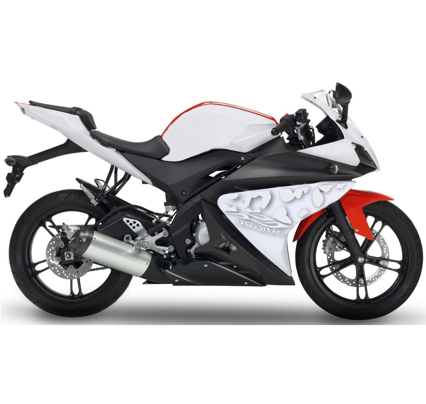 DualColorStampe Adesivi Compatibili con Yamaha YZF-R125 R125 (2014-2018) stickers carena moto grafica decal decalcomania M0168