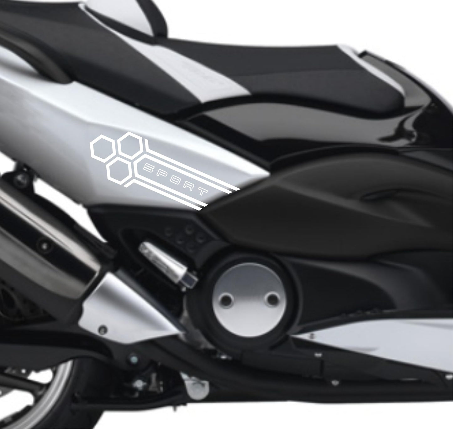 DualColorStampe Adesivi Compatibili con Yamaha Tmax 500 2008-2009 T-MAX Adesivi per carena sticker per moto M0368