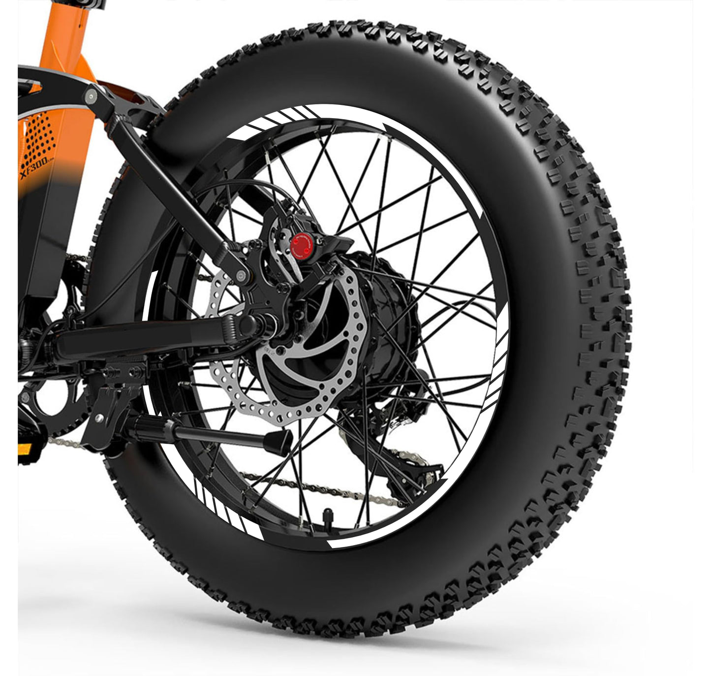 DualColorStampe Adesivi Cerchi Bici FAT BIKE 20'' - Stickers per Ruote Fat Bike MTB, Accessori Bici COD. B0206