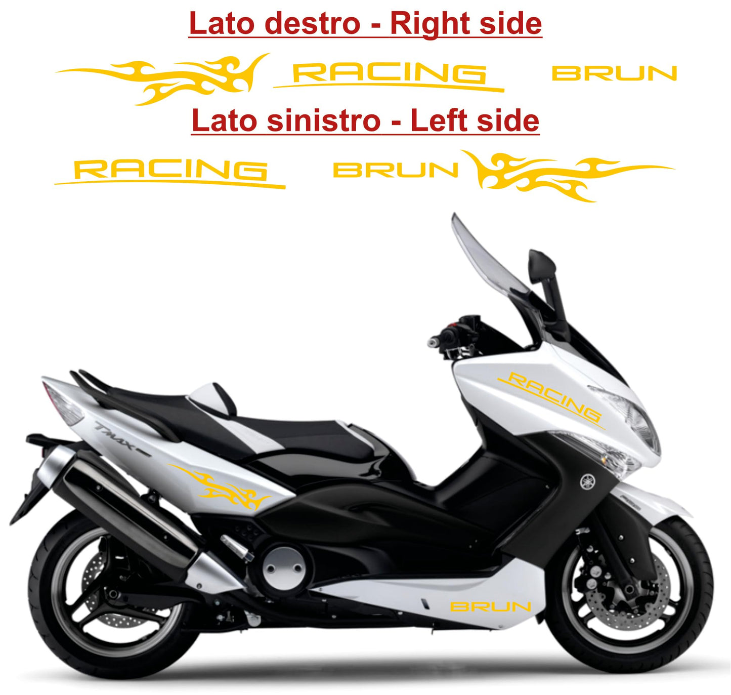 set adesivi decal vinile