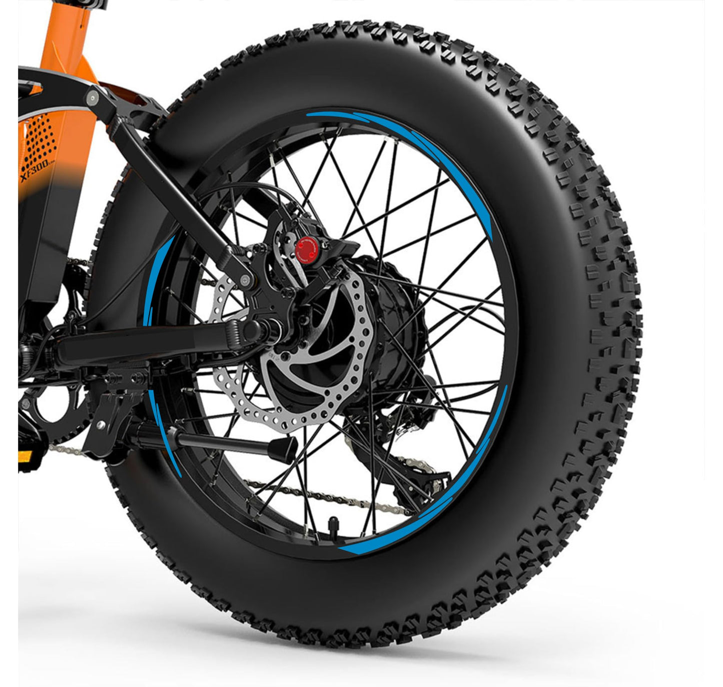 DualColorStampe Adesivi Cerchi Bici FAT BIKE 20'' Pollici Ruota Bici accessori Fat bike MTB Stickers Cerchi COD. B0203