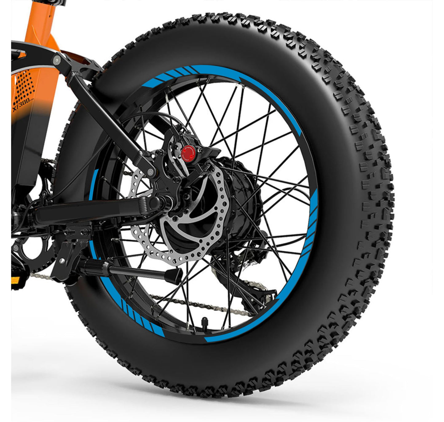 DualColorStampe Adesivi Cerchi Bici FAT BIKE 20'' - Stickers per Ruote Fat Bike MTB, Accessori Bici COD. B0206