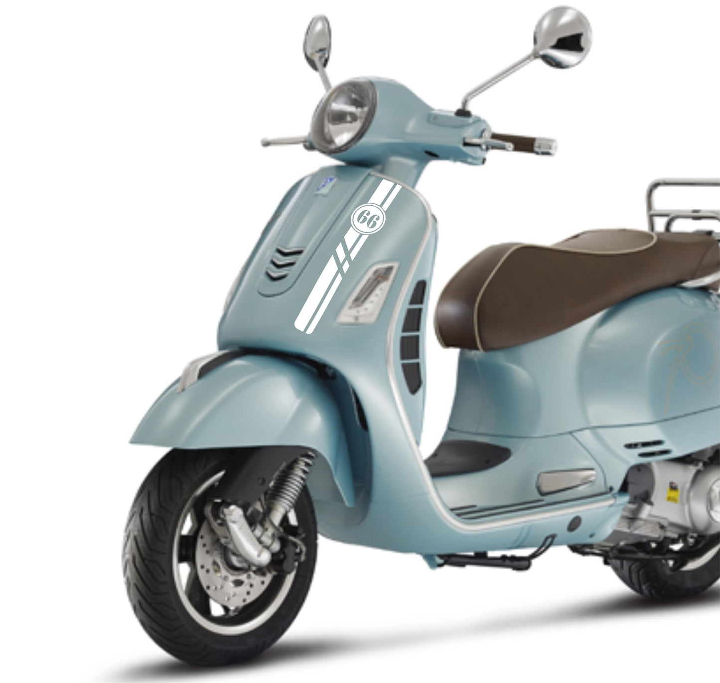 DualColorStampe Adesivi compatibili con Piaggio Vespa 150 PX SE 70° kit adesivi completo - Colore a scelta M0347