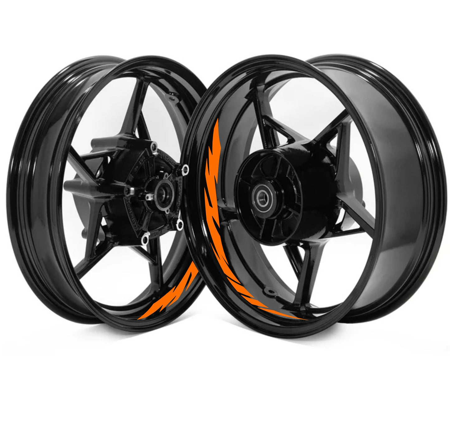 DualColorStampe Adesivi interno cerchi moto 17 POLLICI decal stickers cerchioni gomme strisce moto COD. D0032