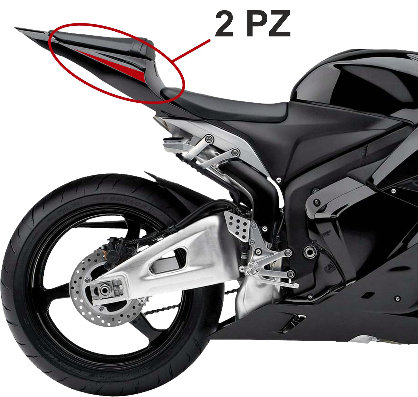 DualColorStampe Adesivi Compatibili con Honda CBR 600 RR (2007-2010) carena moto stickers Moto Motorbike BANDIERA ITALIANA COD.M0317