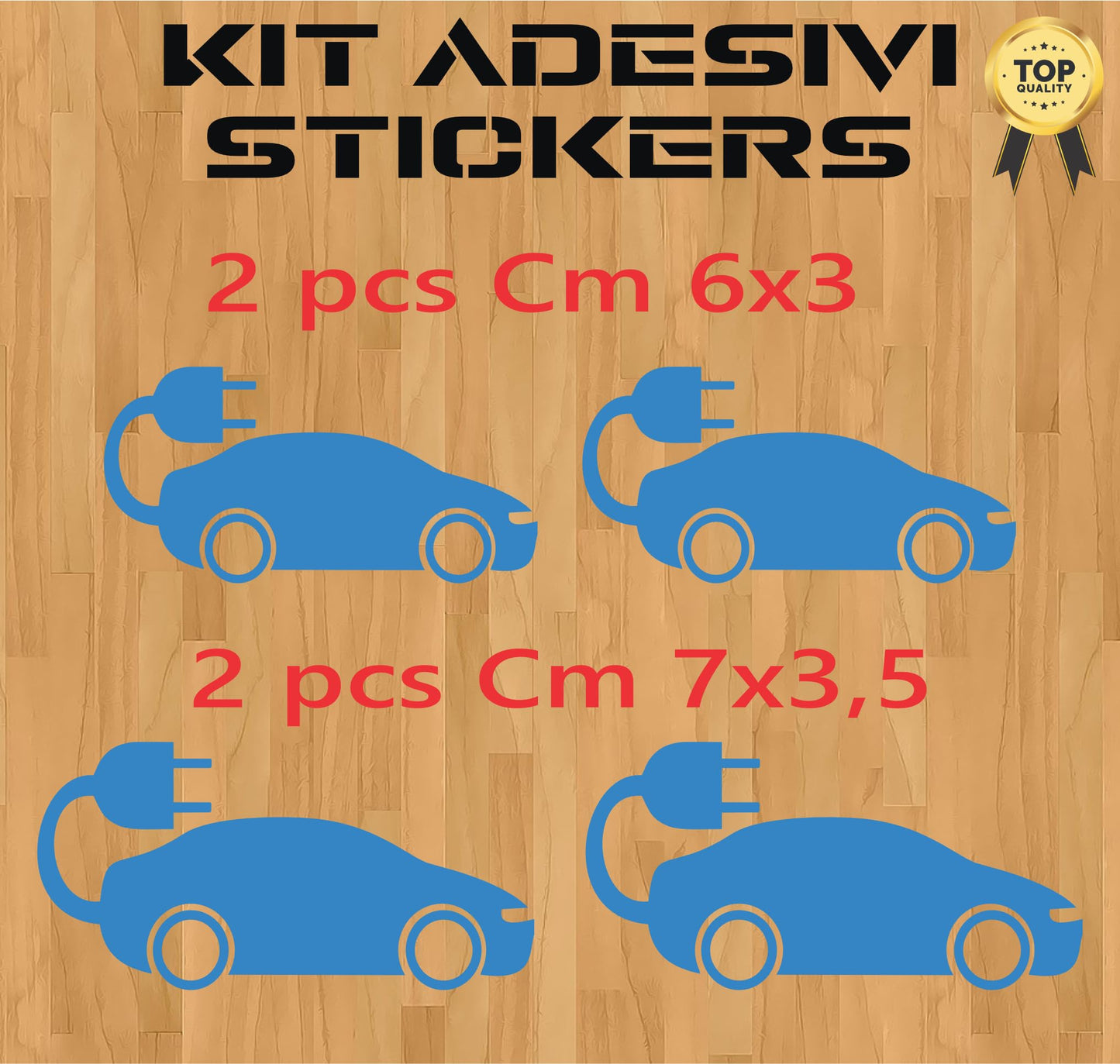 DualColorStampe Adesivi in vinile wall stickers tuning auto elettrica LOGO AUTO ELETTRICA accessori auto stickers COD.0422