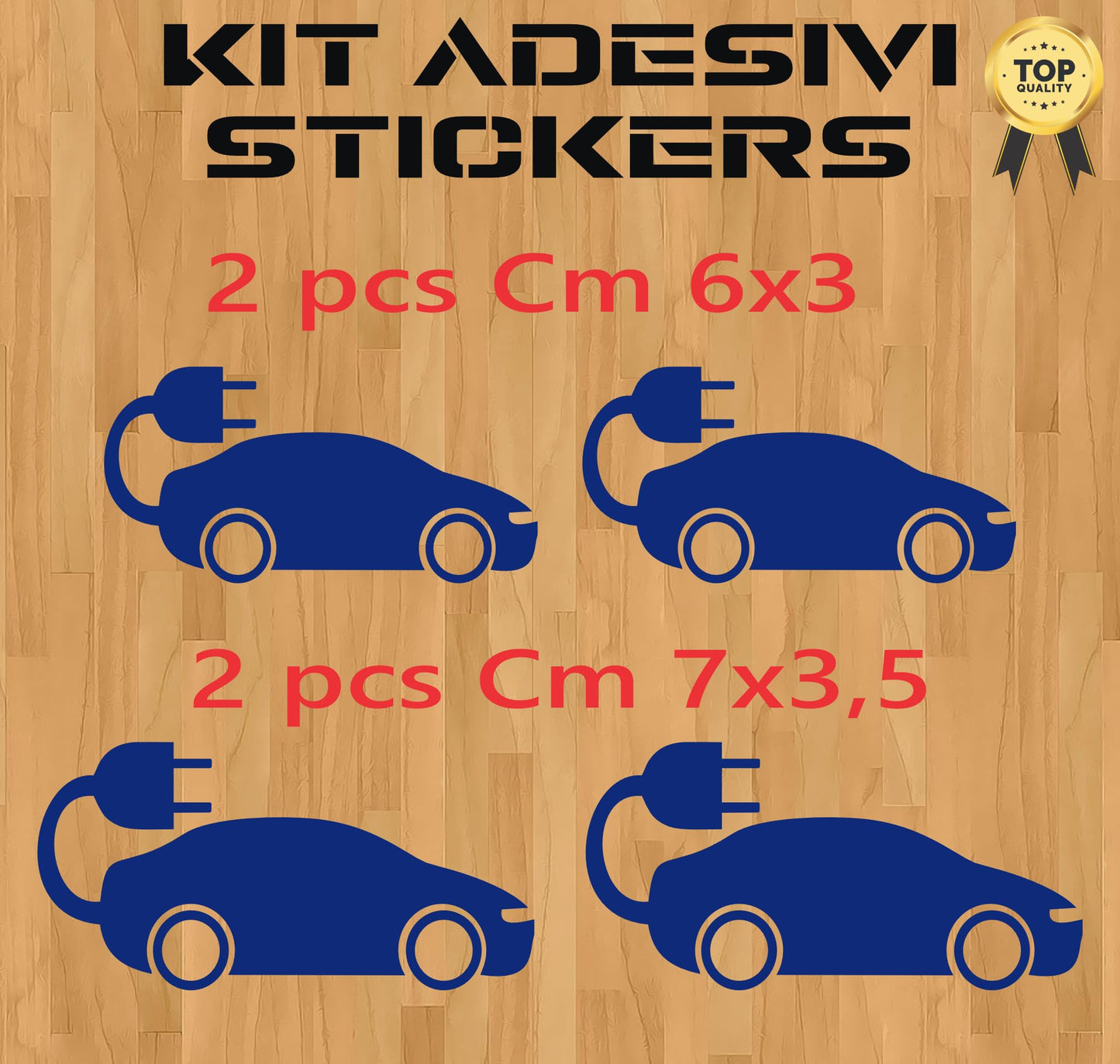 DualColorStampe Adesivi in vinile wall stickers tuning auto elettrica LOGO AUTO ELETTRICA accessori auto stickers COD.0422