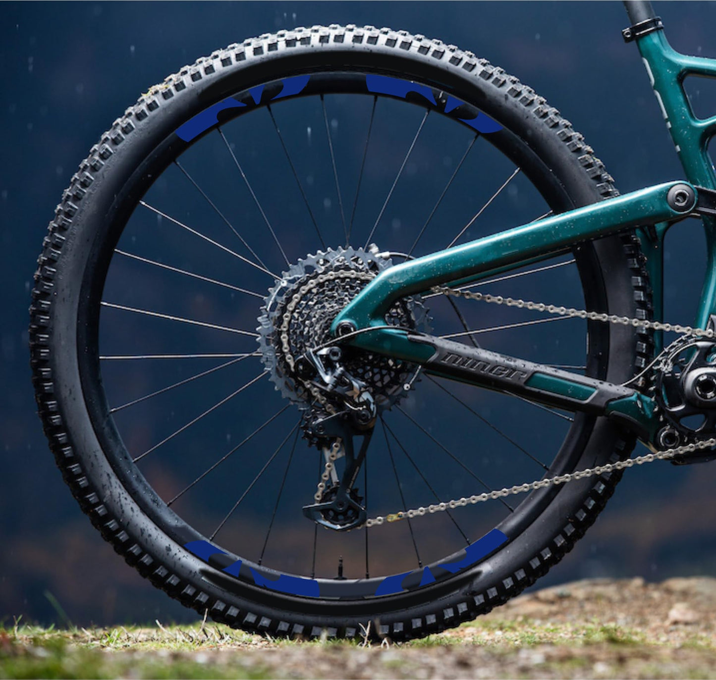 DualColorStampe Adesivi Cerchi Bici 26'' - 27,5'' - 28-29'' Pollici Ruota Bici MTB Bike Stickers Cerchi MTB - B0201