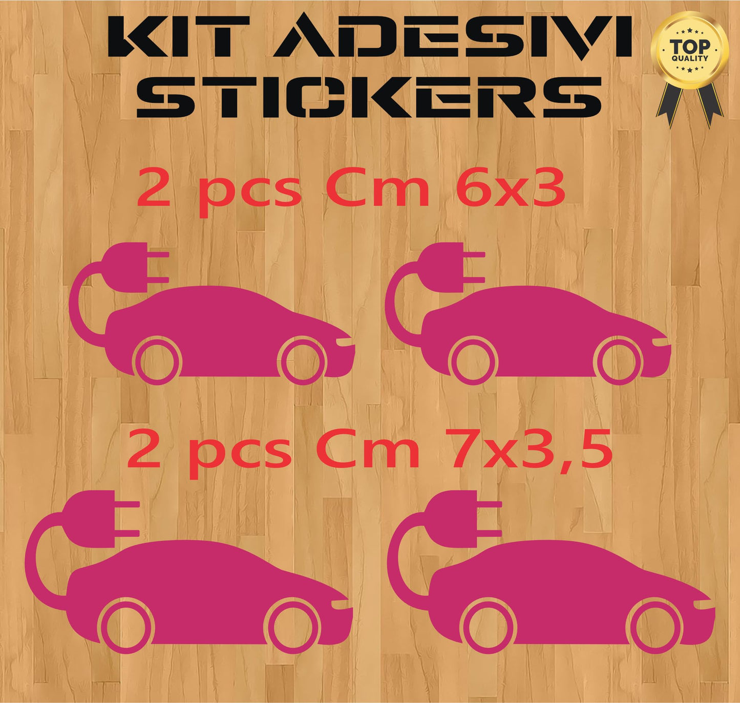 DualColorStampe Adesivi in vinile wall stickers tuning auto elettrica LOGO AUTO ELETTRICA accessori auto stickers COD.0422