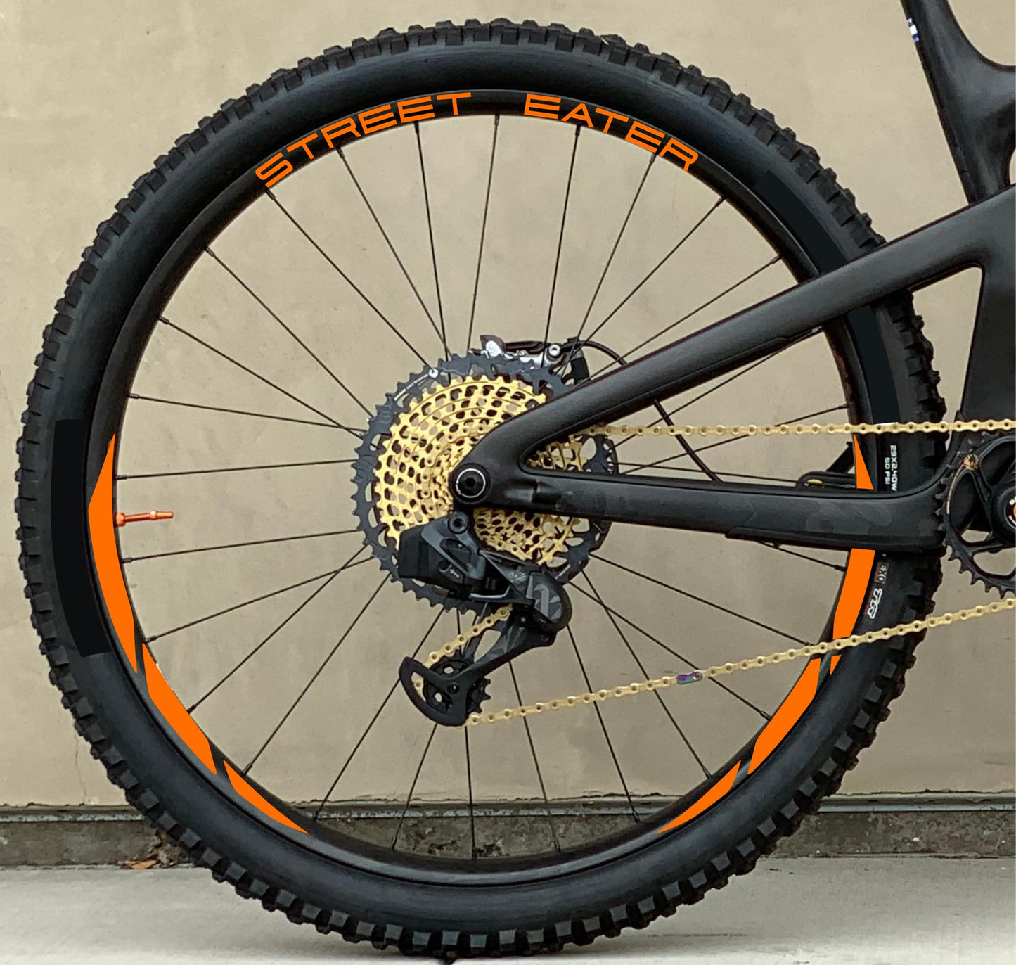 DualColorStampe® Adesivi Cerchi Bici MTB 26'' 27,5'' 28-29'' Pollici | Stickers Ruota Mountain Bike Colorati, Autoadesivi Impermeabili | Cod. B0204