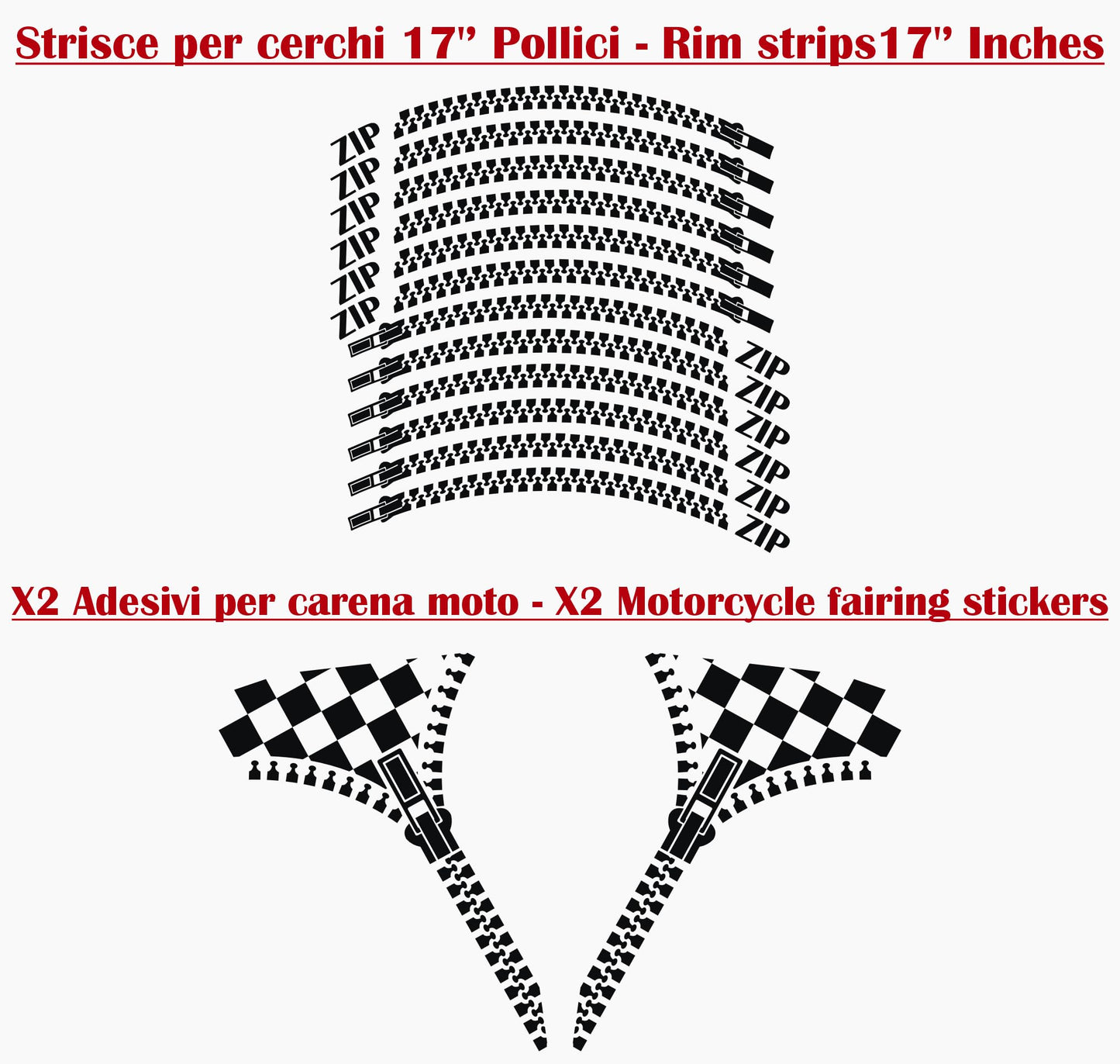 DualColorStampe Adesivi Compatibili con Yamaha YZF-R125 R125 (2014-2018) + Strisce per cerchi moto da 17'' pollici decalcomanie carena moto stickers Cod.M0240