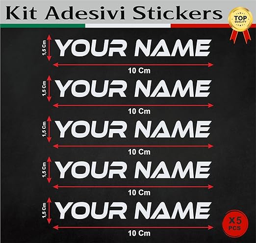 set adesivi decal vinile