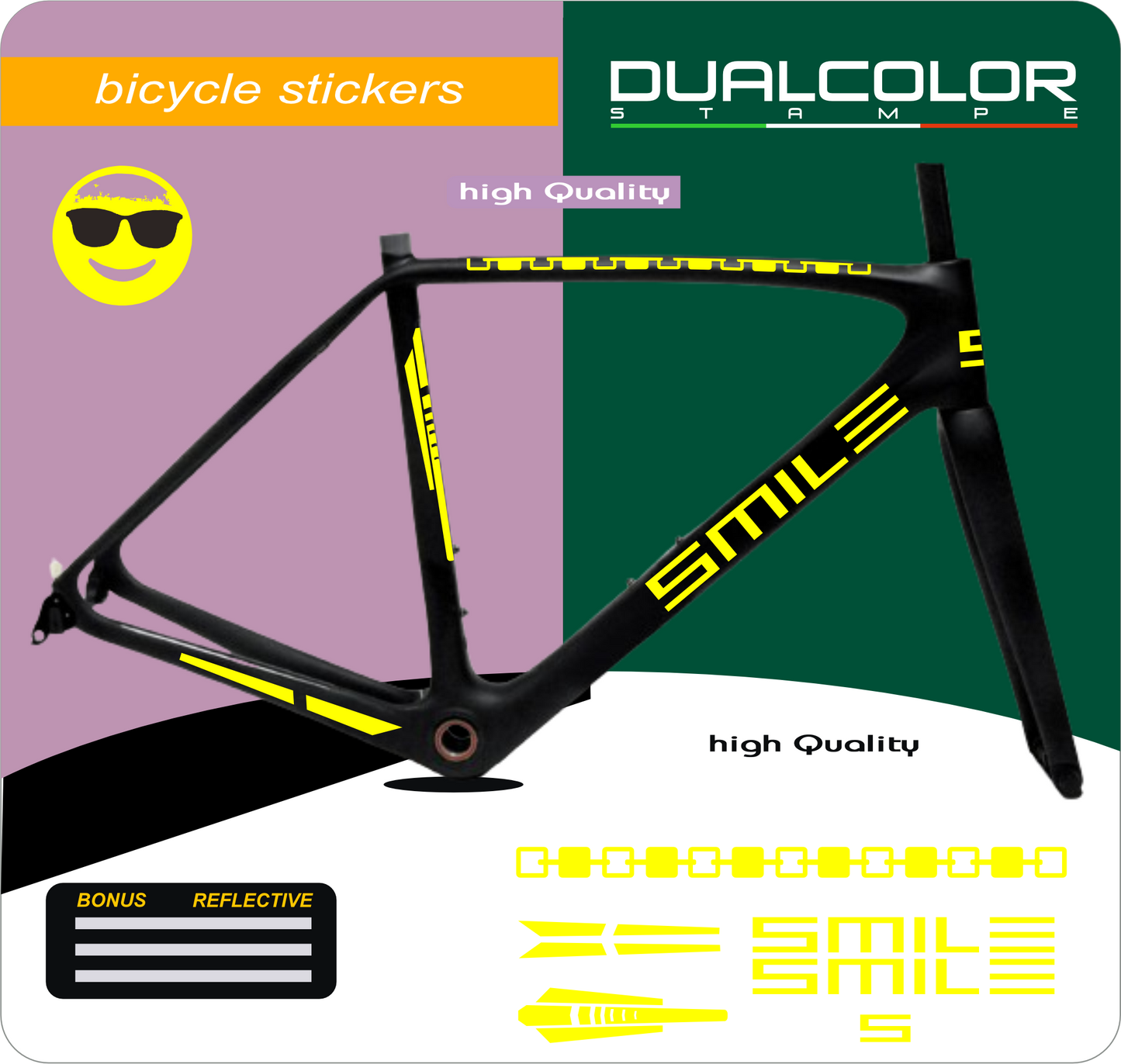 set adesivi decal vinile