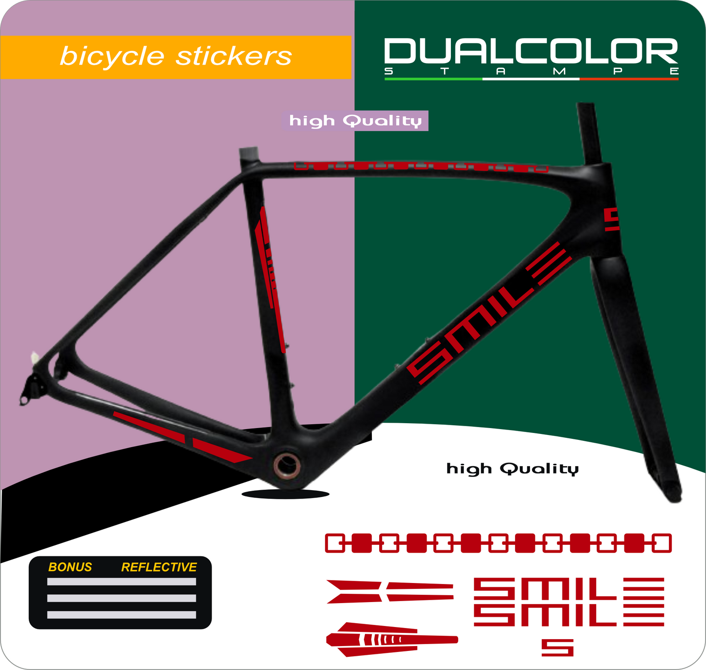set adesivi decal vinile