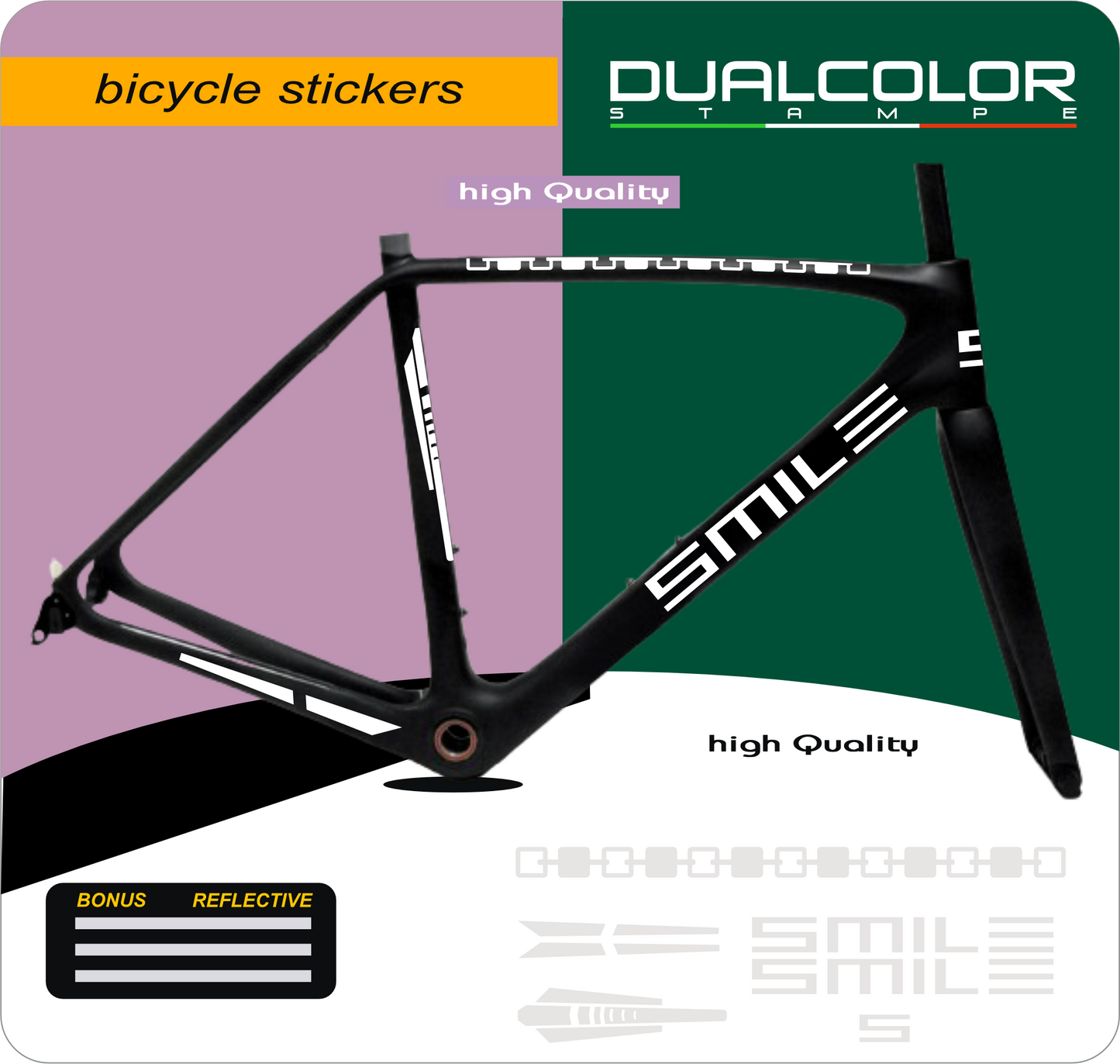 set adesivi decal vinile