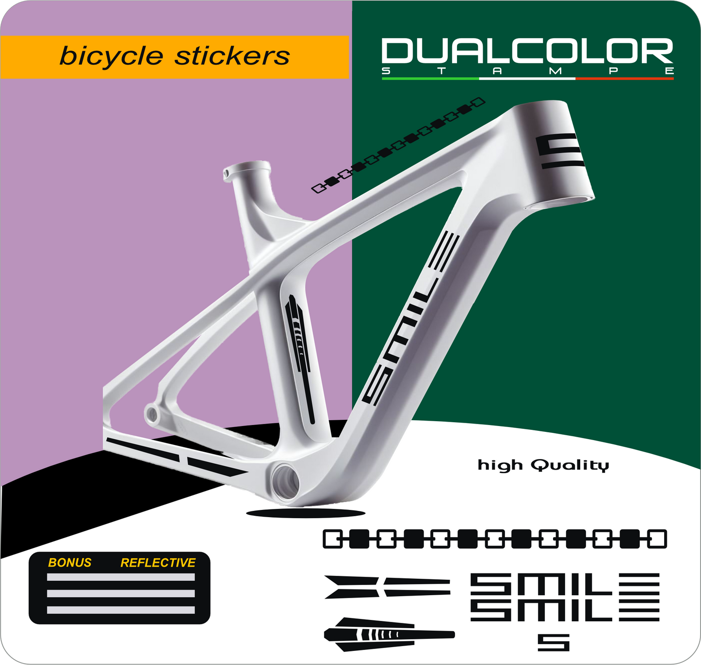 set adesivi decal vinile
