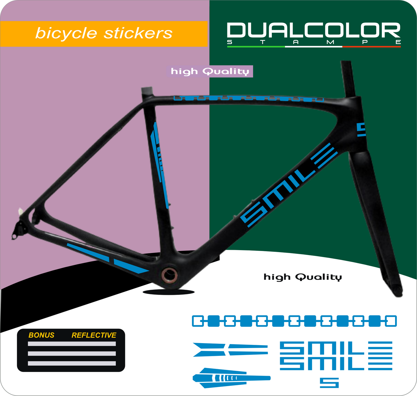set adesivi decal vinile