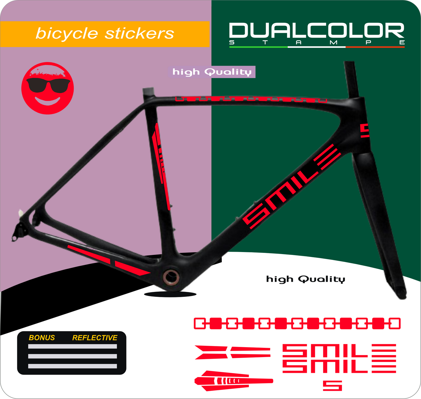 set adesivi decal vinile