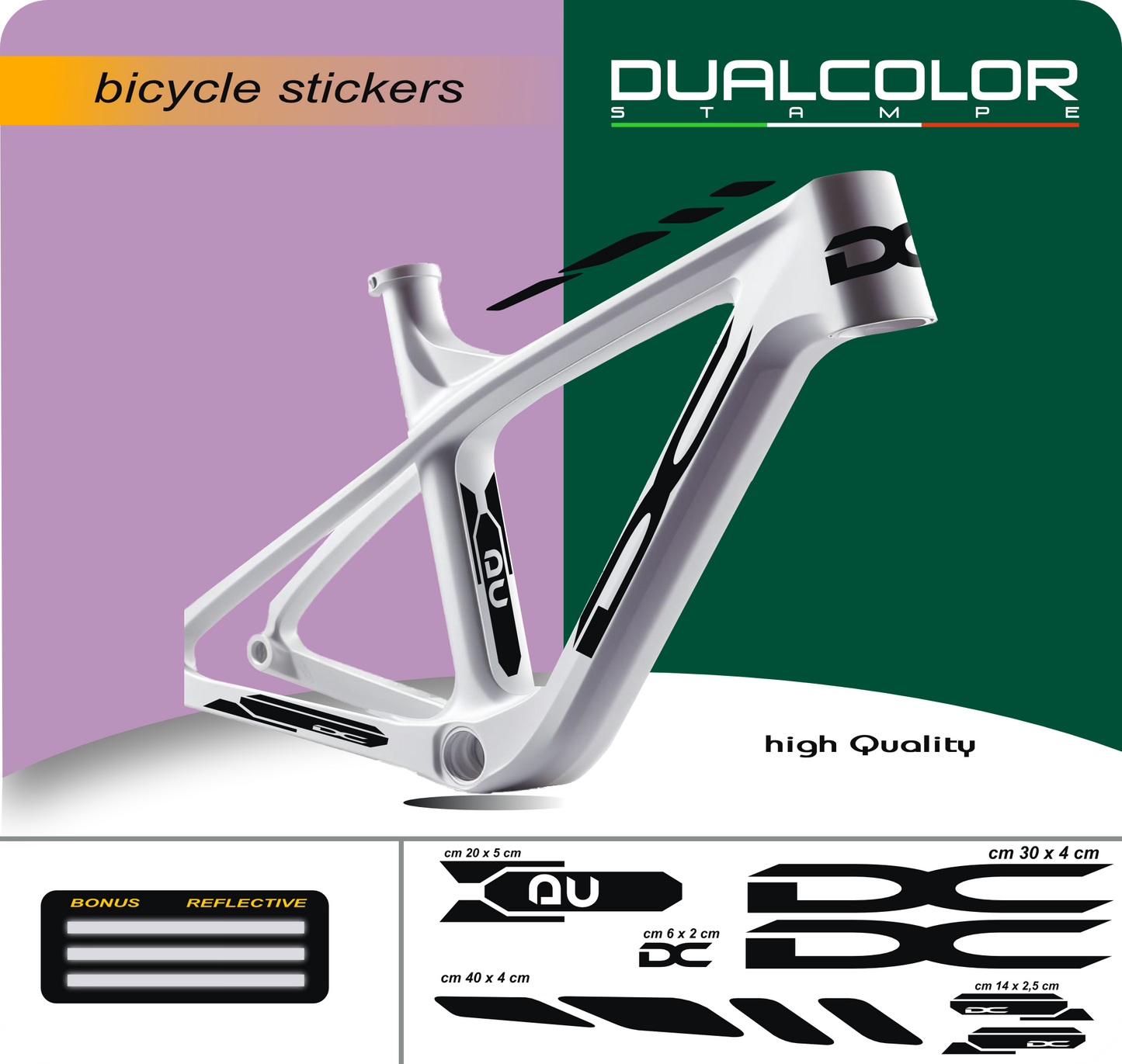 set adesivi decal vinile