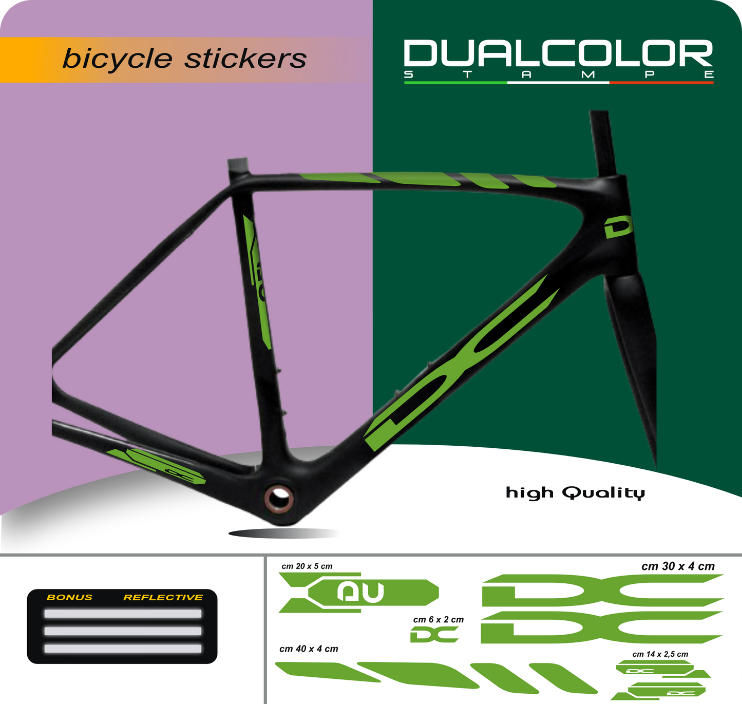 set adesivi decal vinile