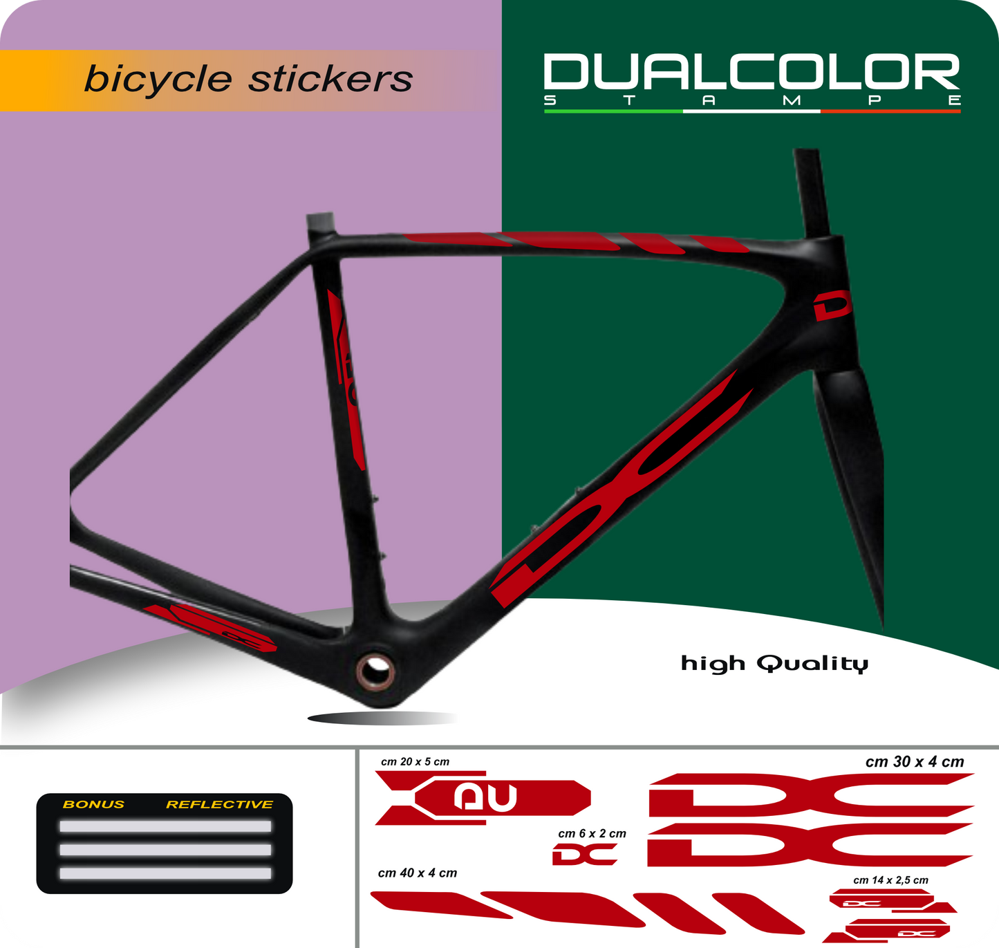 set adesivi decal vinile