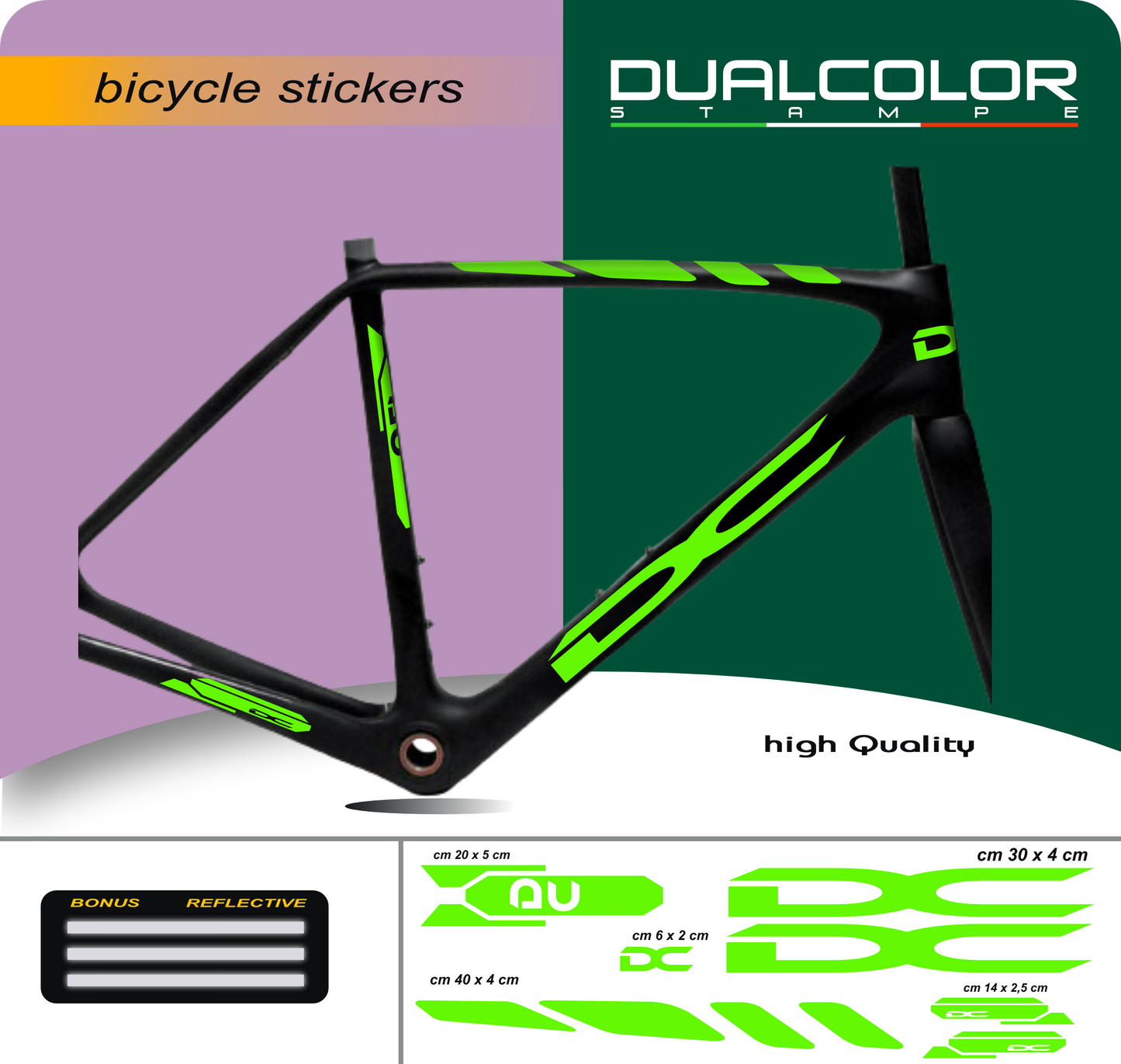 set adesivi decal vinile