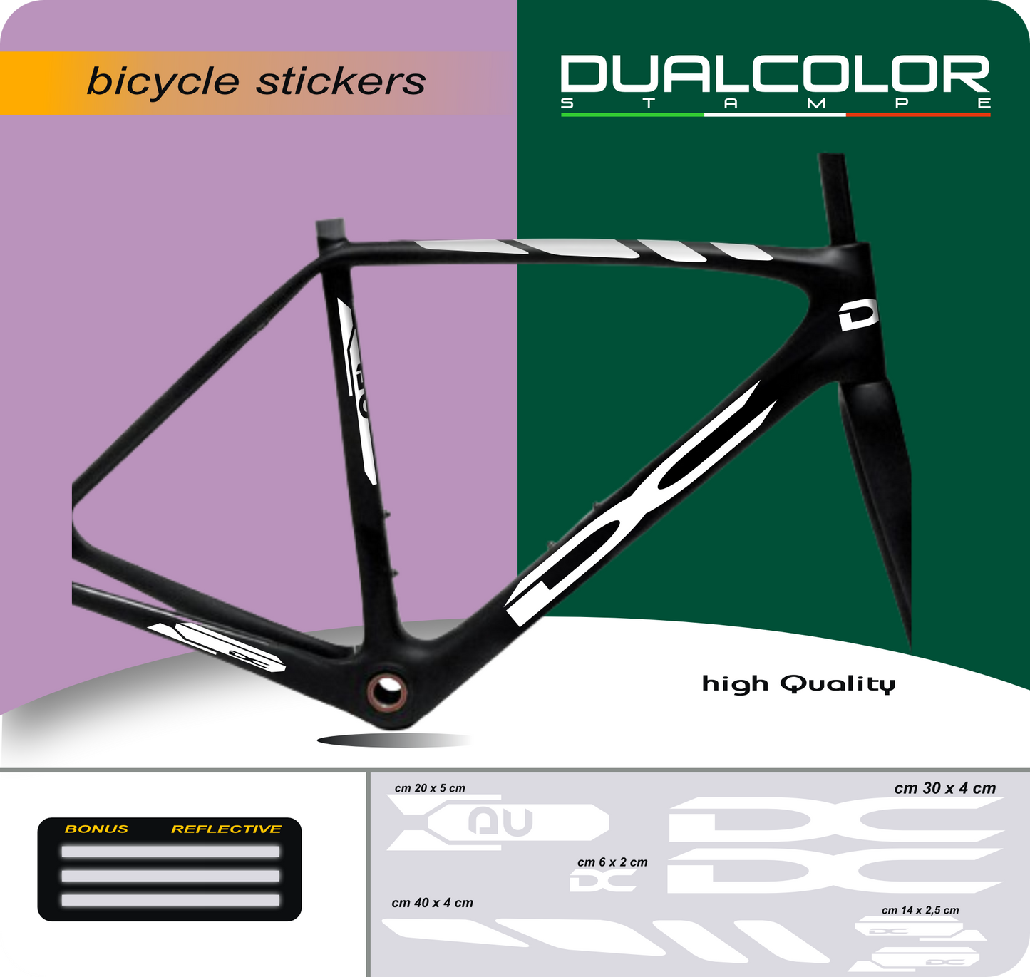 set adesivi decal vinile