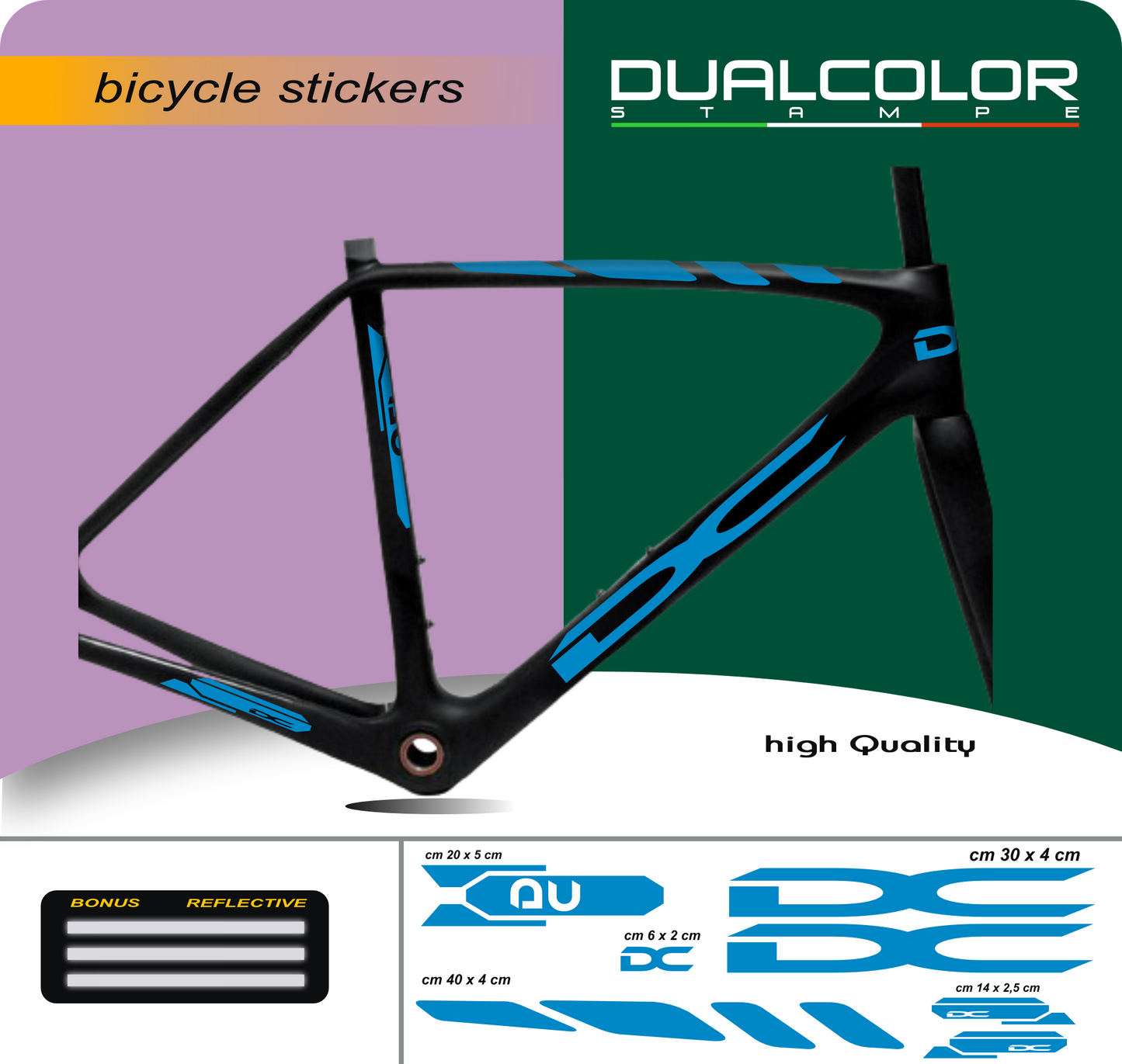 set adesivi decal vinile
