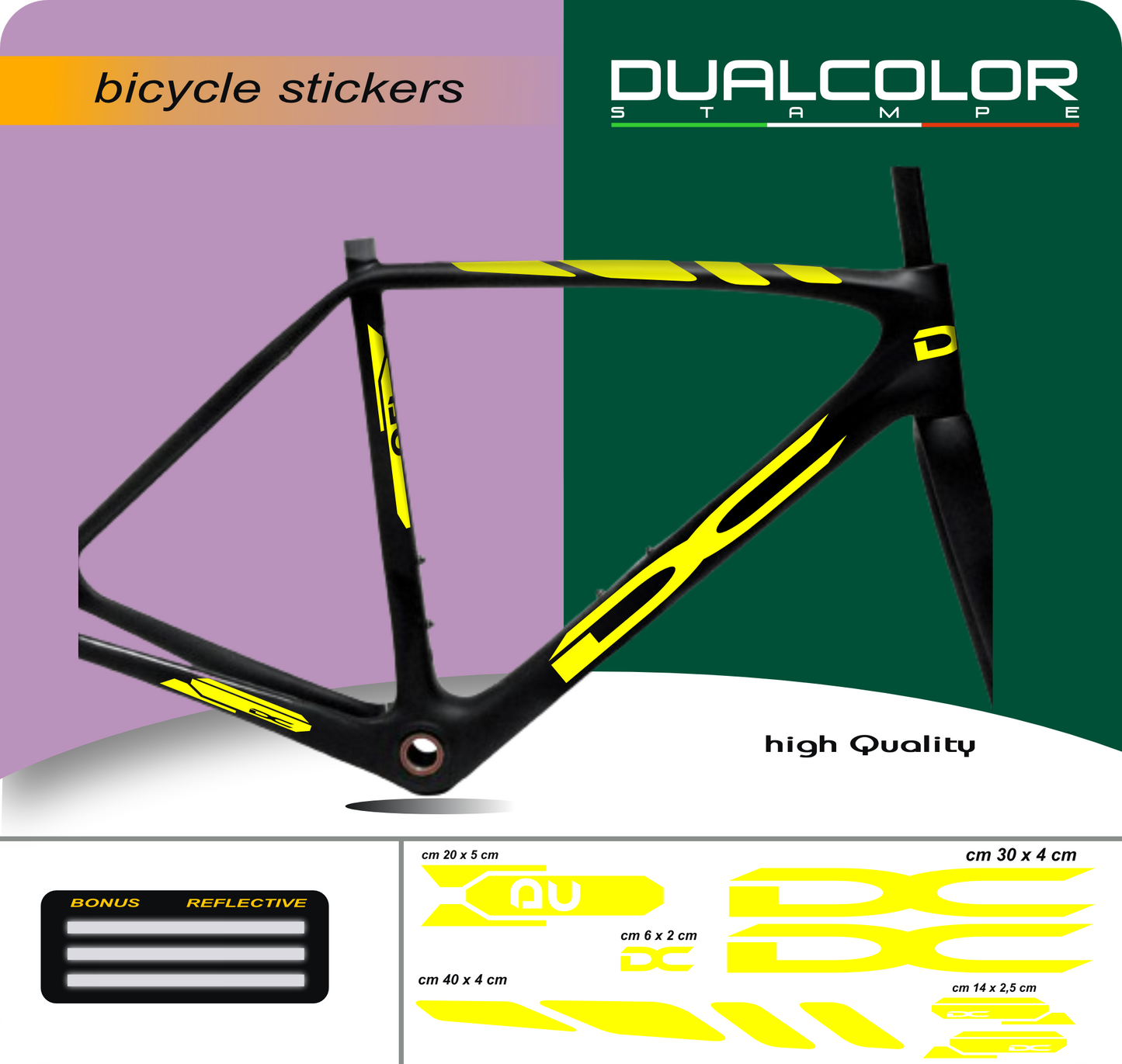 set adesivi decal vinile