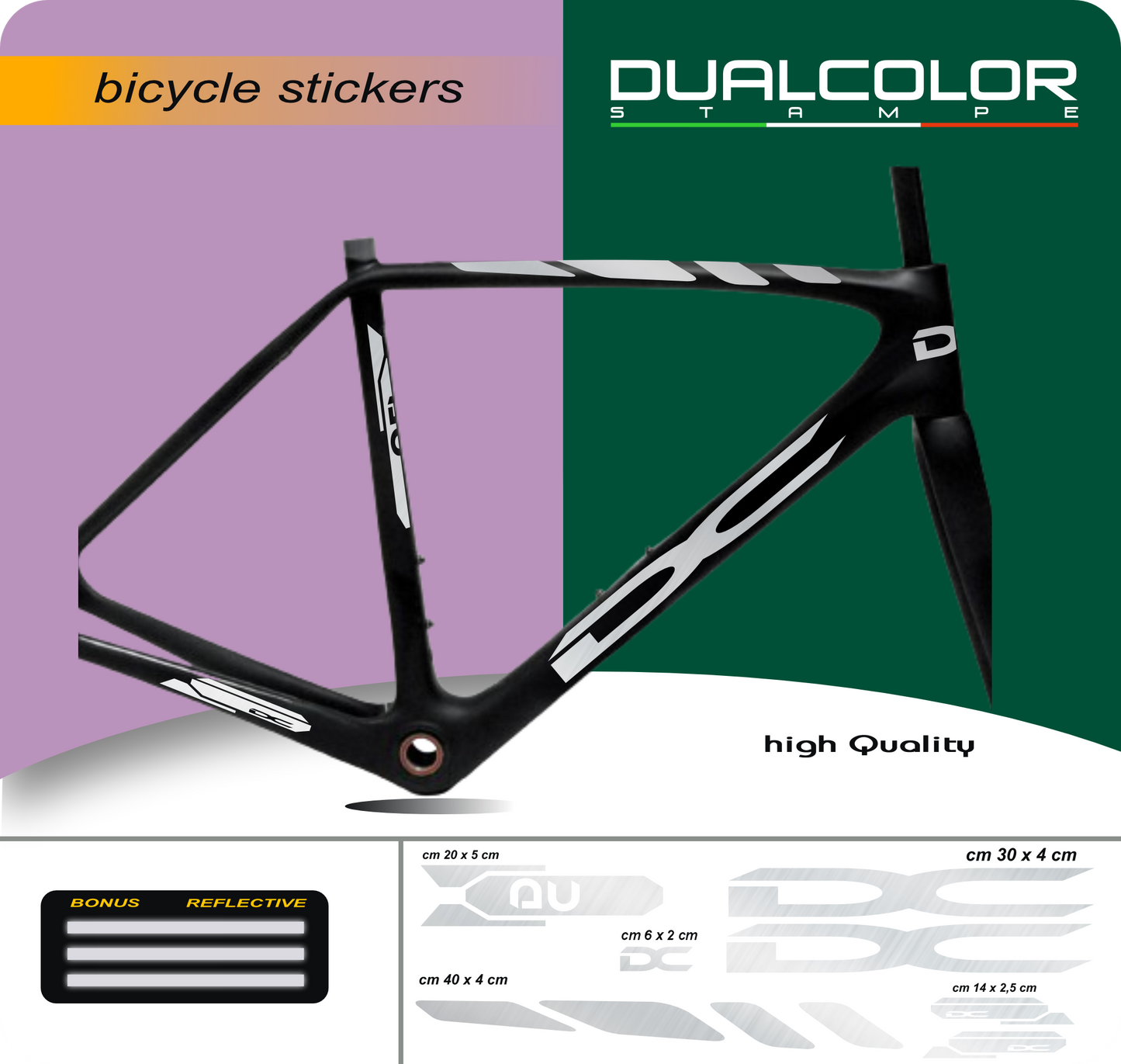 set adesivi decal vinile