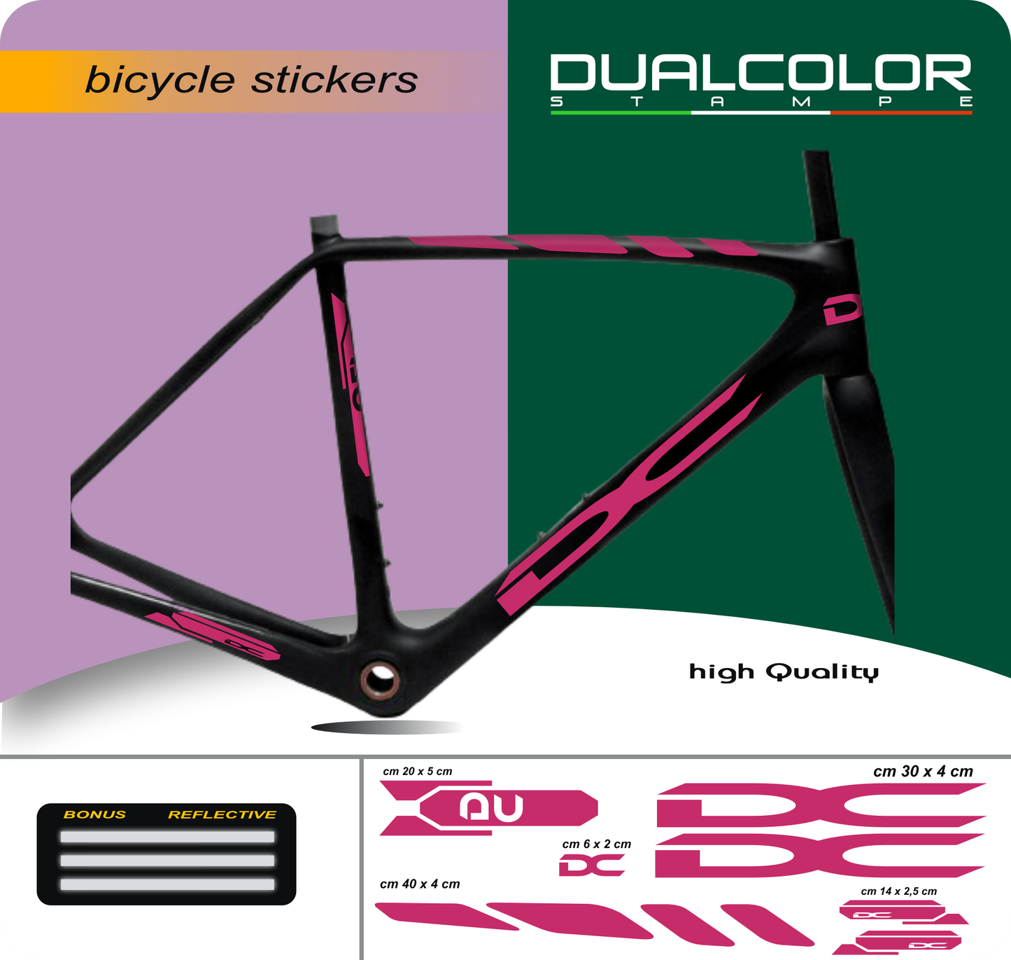 set adesivi decal vinile
