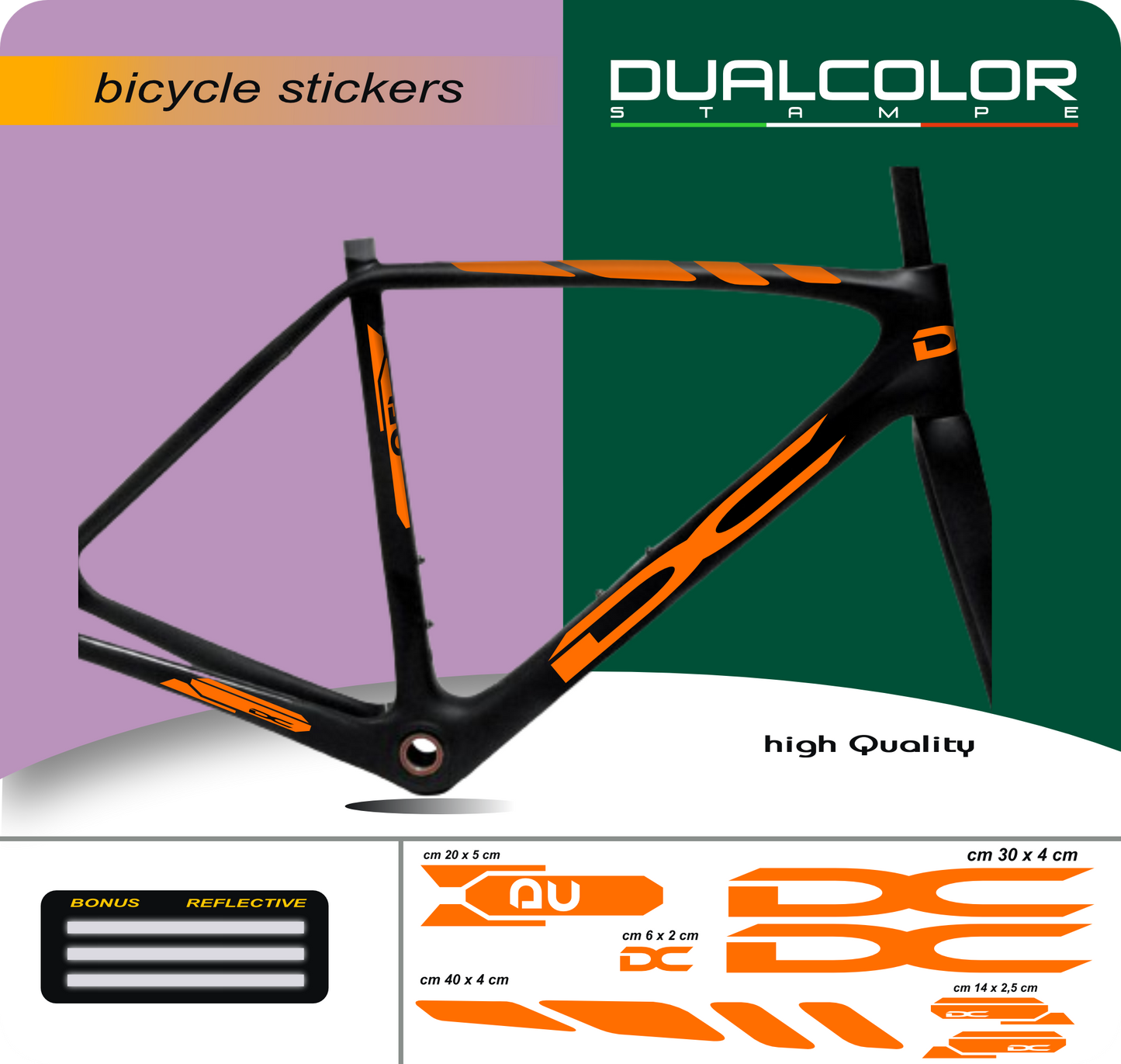 set adesivi decal vinile