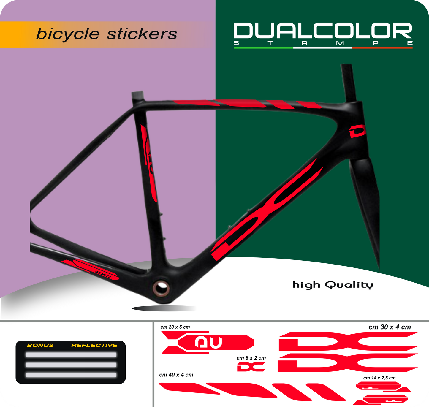 set adesivi decal vinile