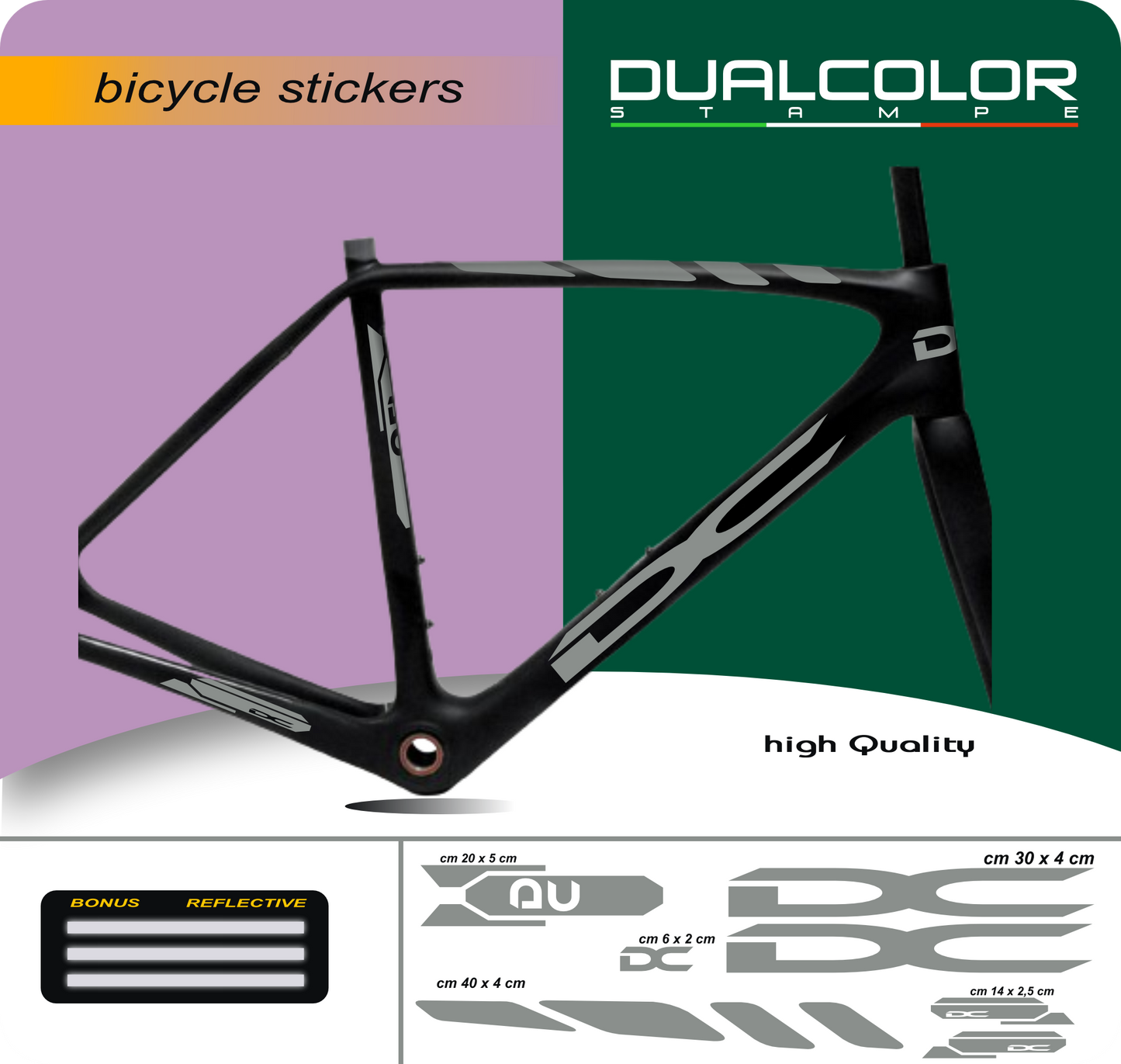 set adesivi decal vinile