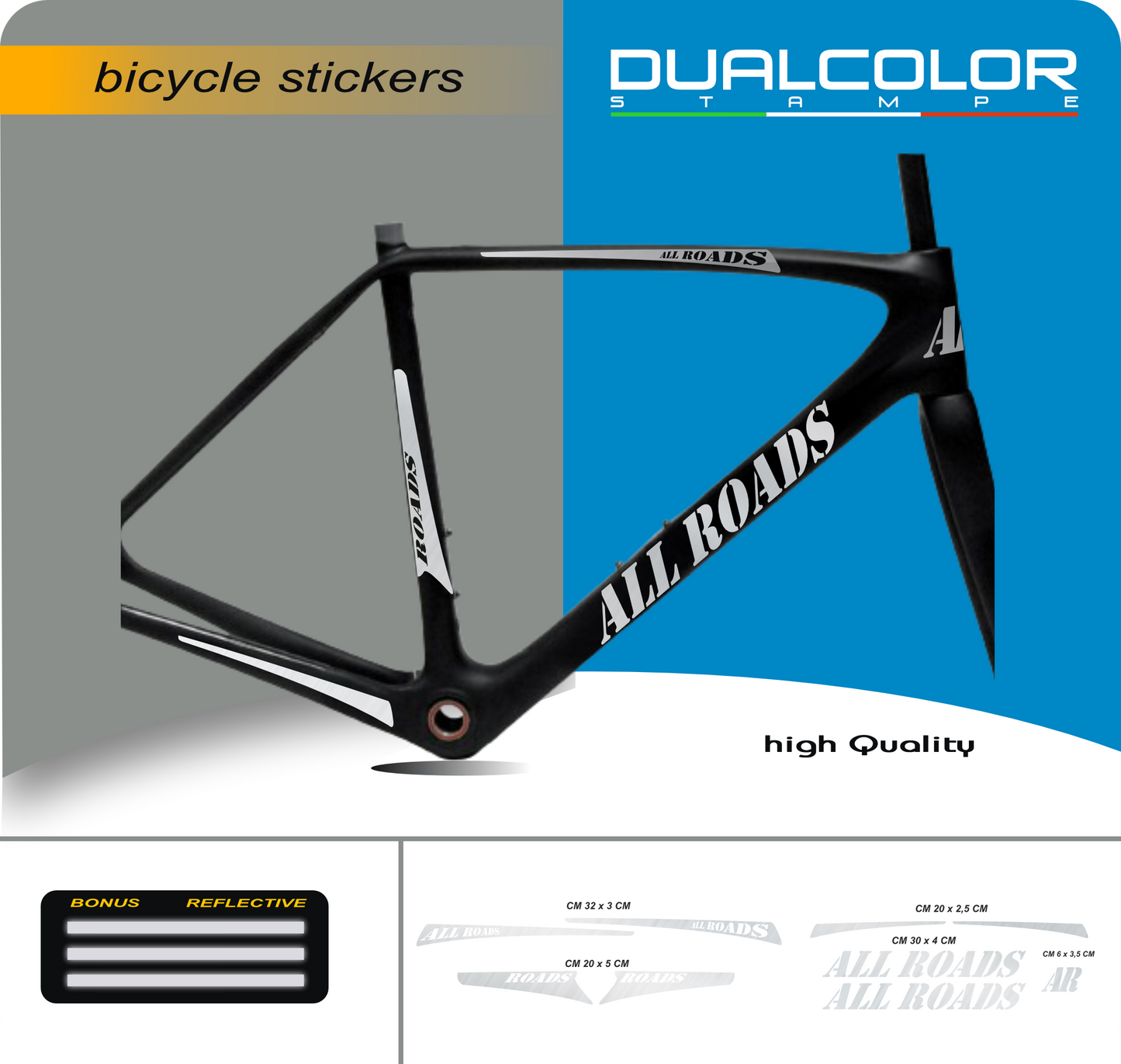 set adesivi decal vinile