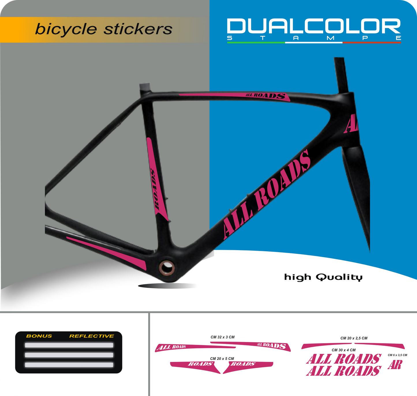 set adesivi decal vinile