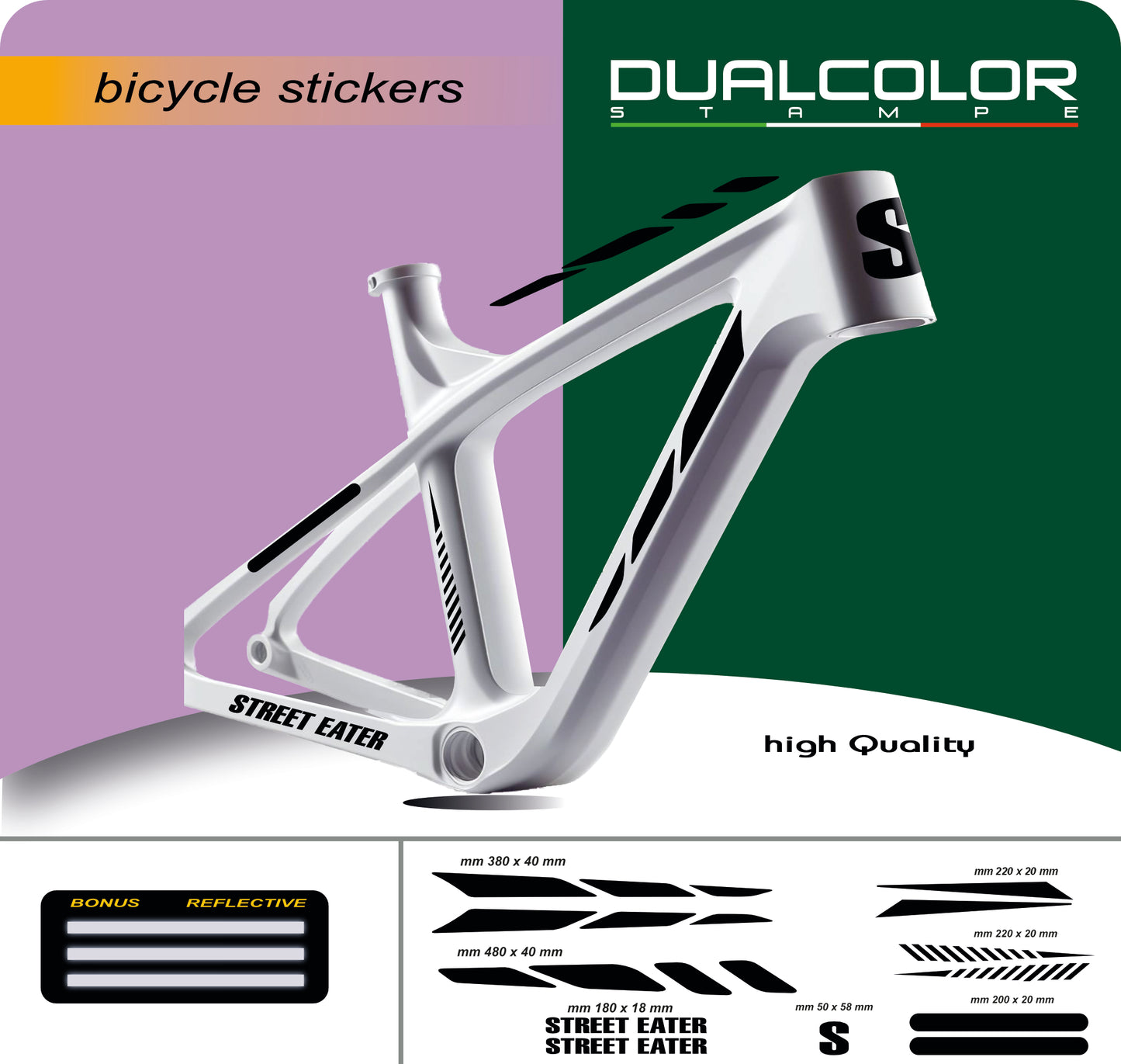 set adesivi decal vinile