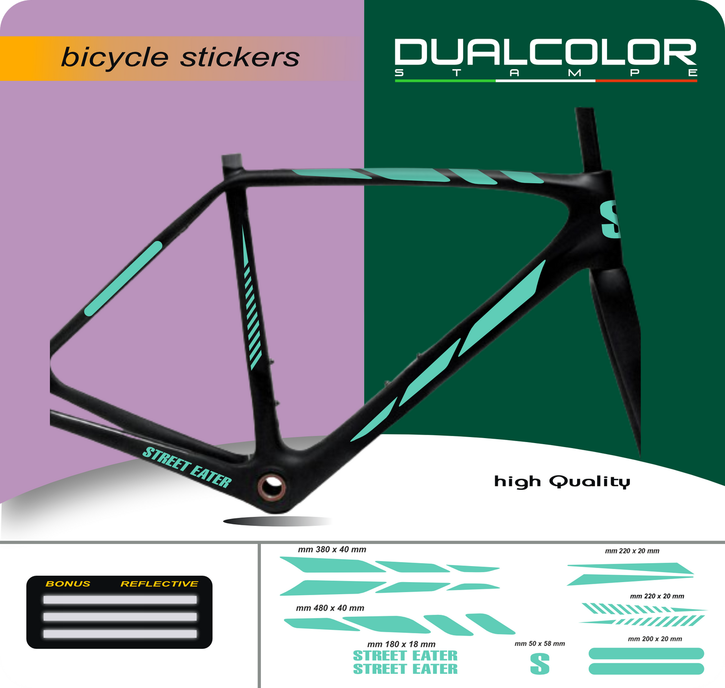 bici mtb adesivi set adesivi decal vinile